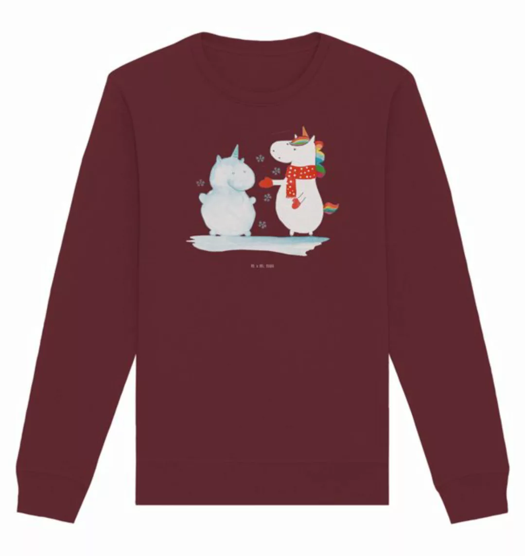 Mr. & Mrs. Panda Longpullover Größe XL Einhorn Schneemann - Burgundy - Gesc günstig online kaufen