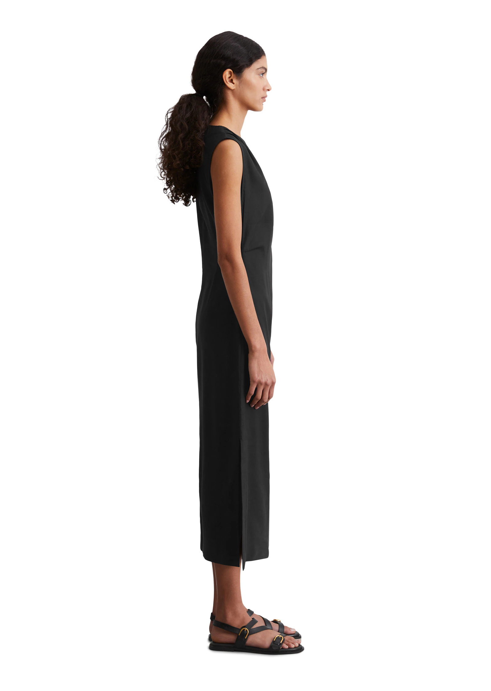 Marc OPolo Midikleid "aus Leinen-Viskose-Stretch" günstig online kaufen