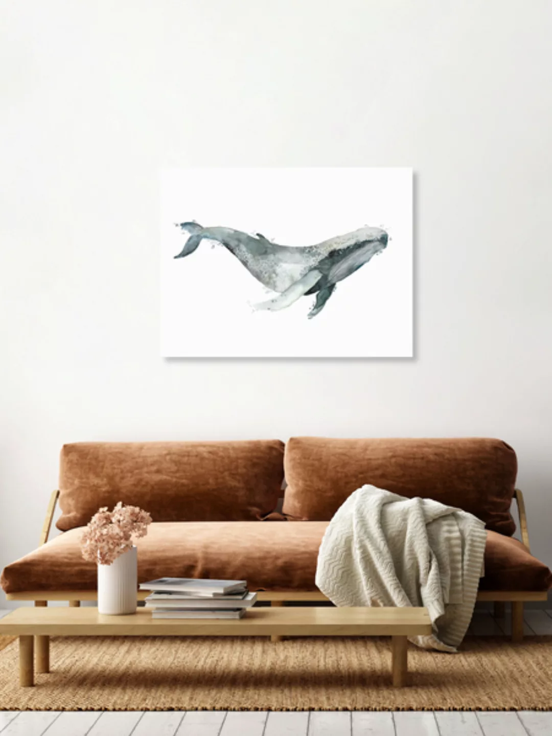 Poster / Leinwandbild - Sea Life - Humpback Whale günstig online kaufen
