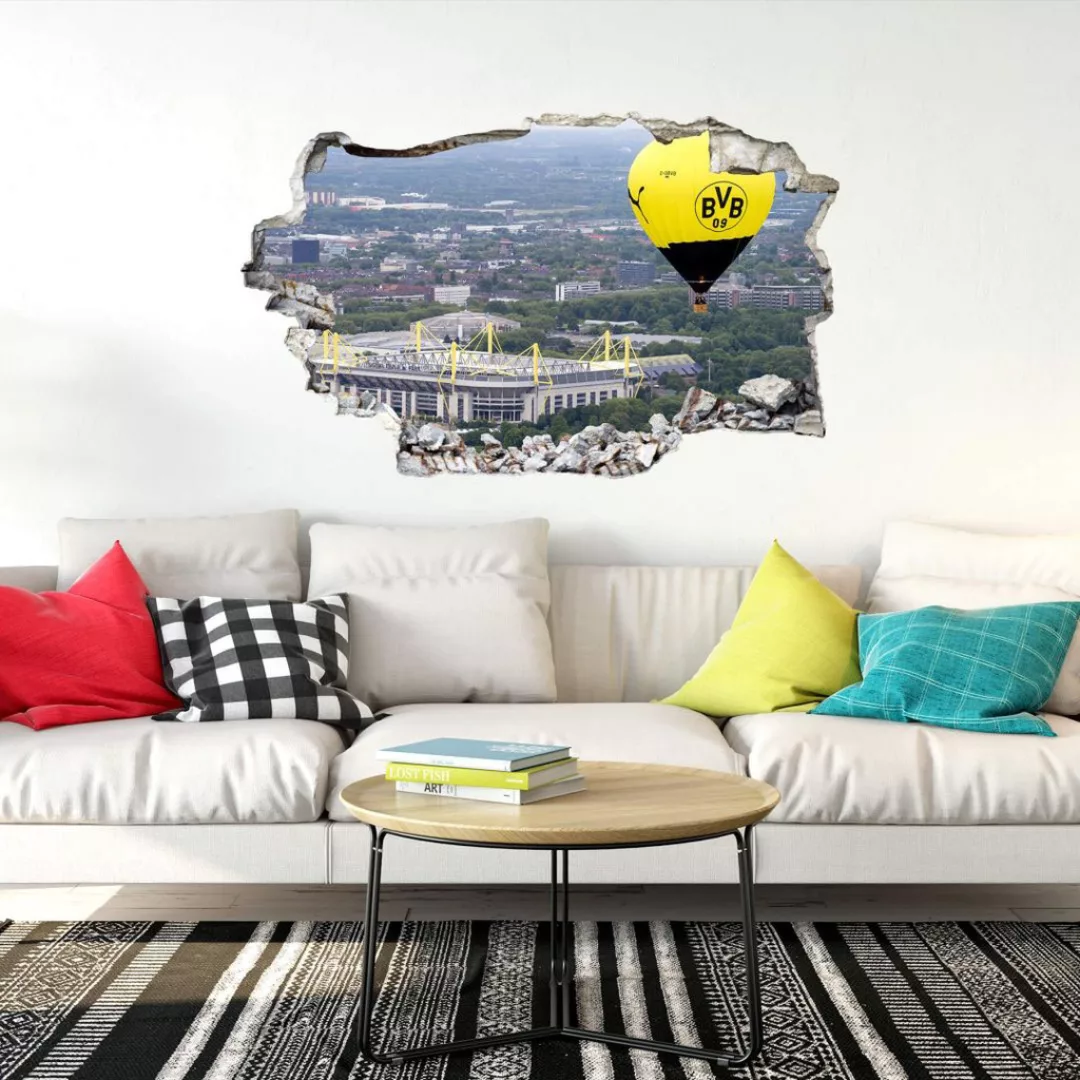 Wall-Art Wandtattoo »3D Fußball BVB Heißluftballon«, (1 St.) günstig online kaufen
