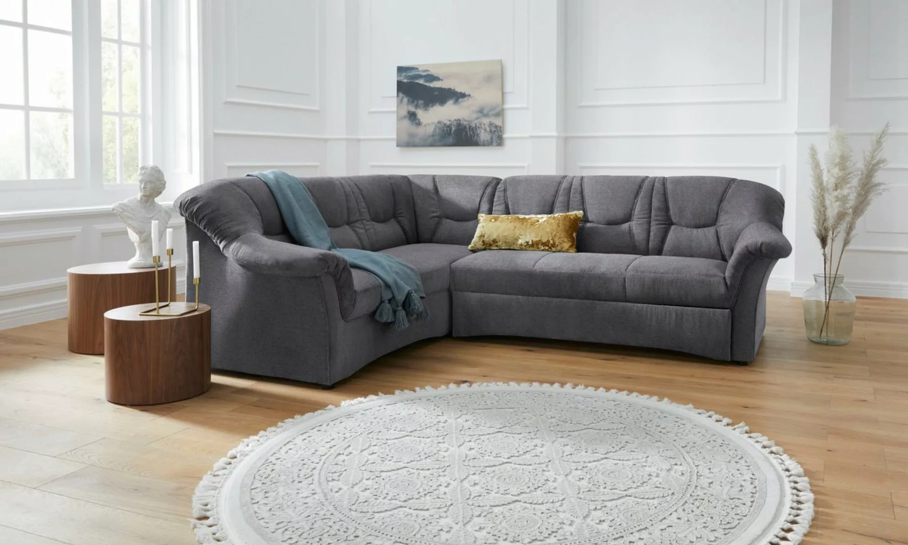 DOMO collection Ecksofa "Sarafina L-Form", wahlweise mit Bettfunktion, opti günstig online kaufen