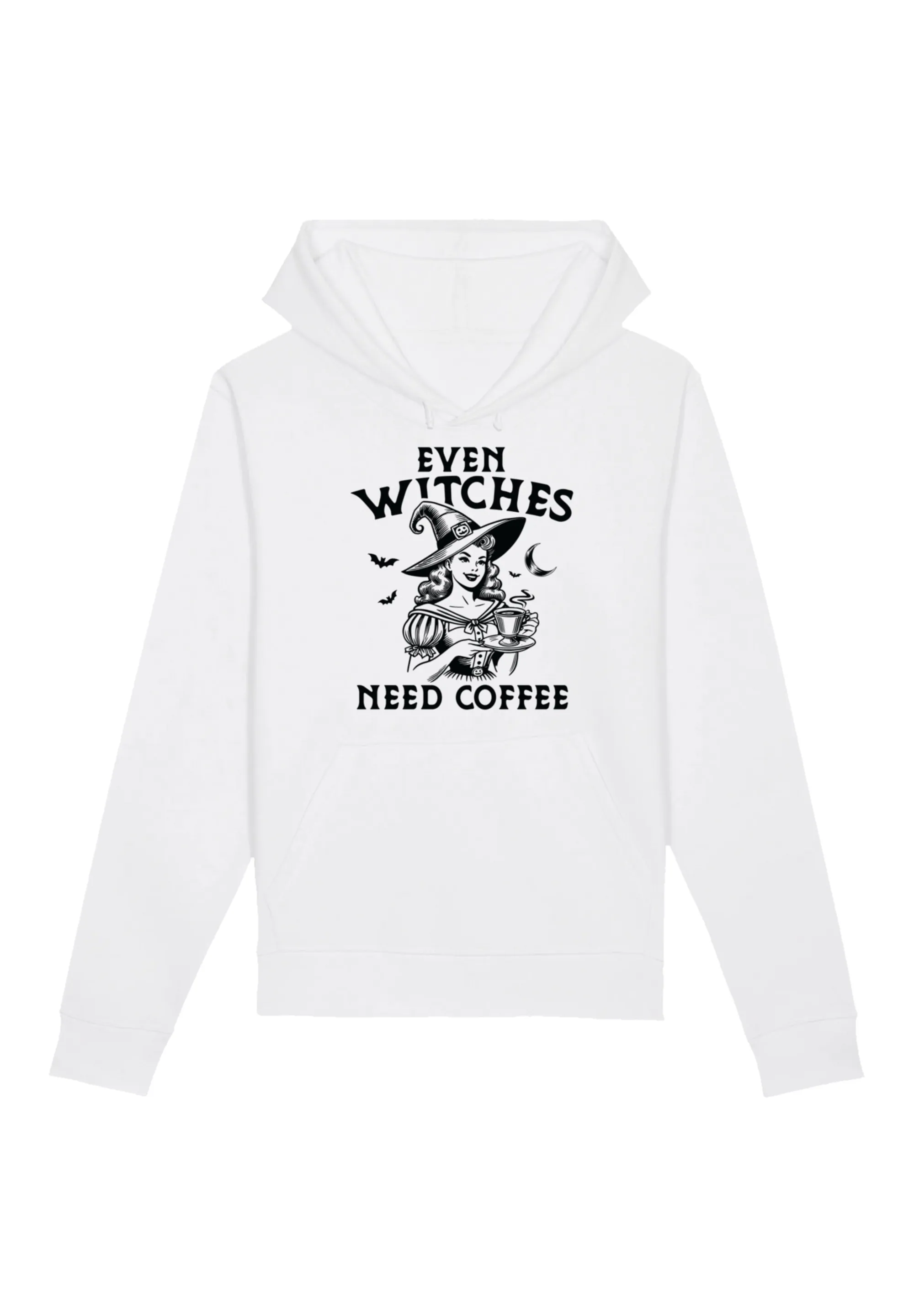 F4NT4STIC Kapuzenpullover "Halloween Witch even witches need coffee", Premi günstig online kaufen