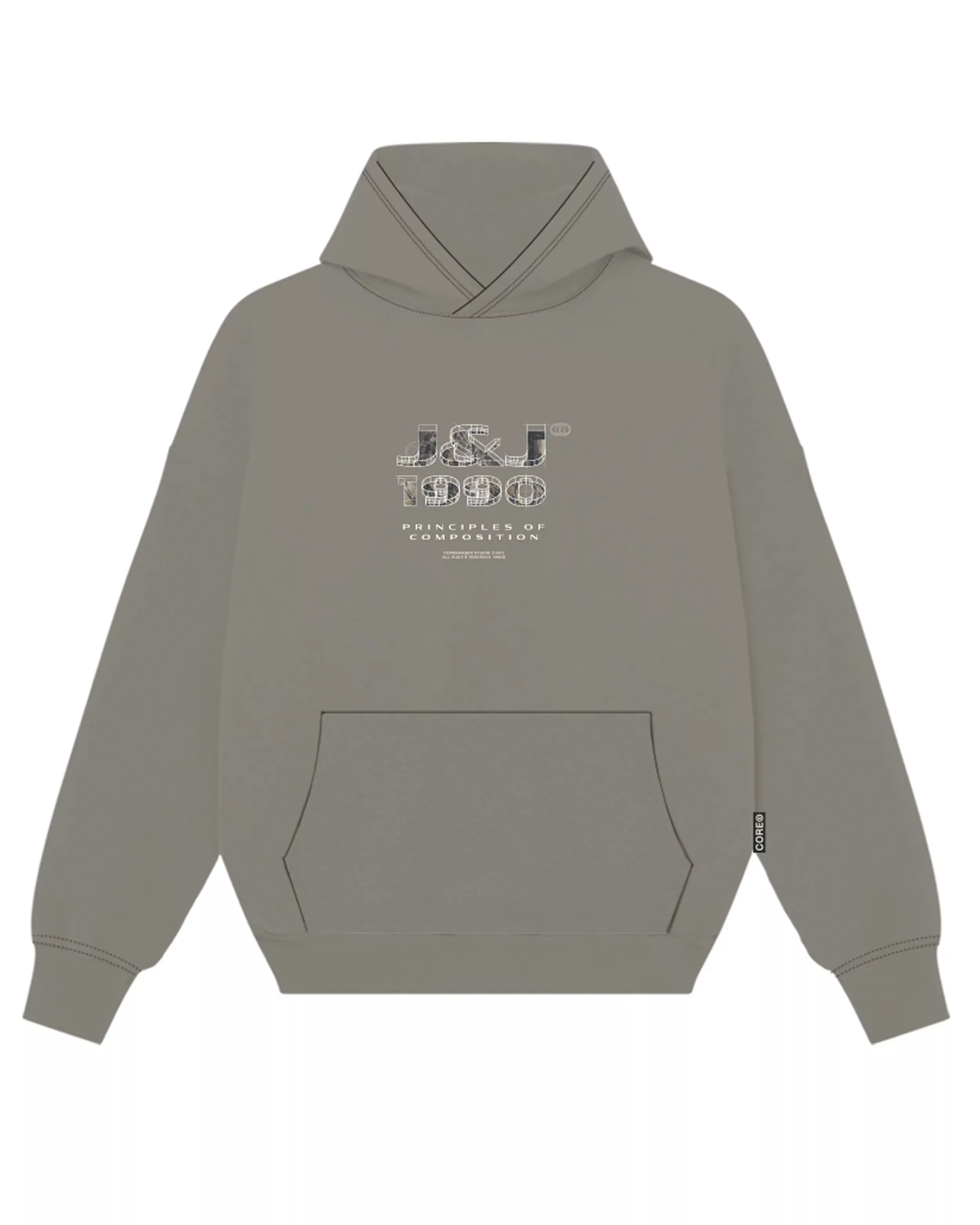 Jack & Jones Kapuzensweatshirt "JCOSTANCE TEXT PRINT SWEAT HOOD" günstig online kaufen