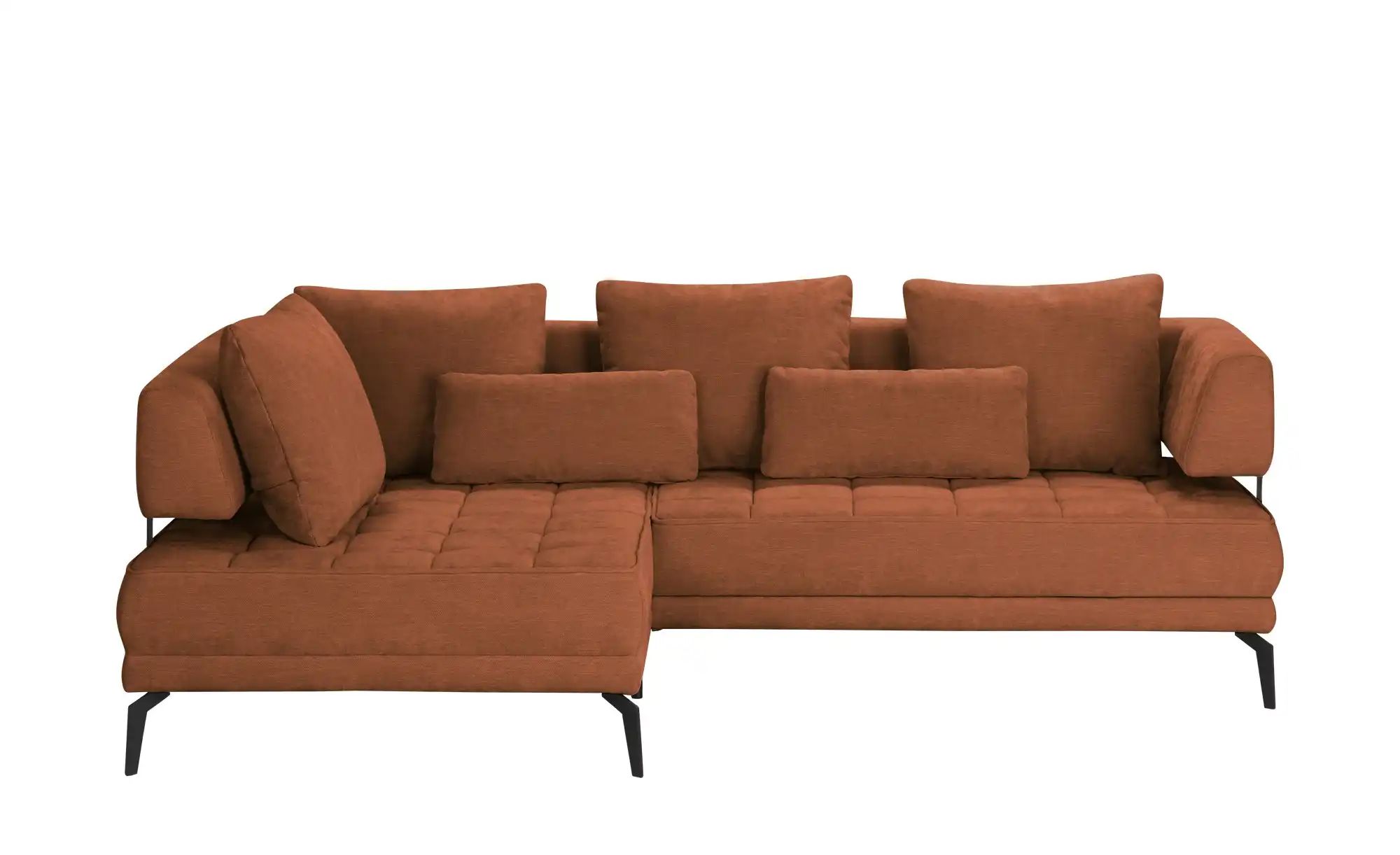 switch Ecksofa  Giotto ¦ kupfer ¦ Maße (cm): B: 242 H: 85 T: 176.0 Polsterm günstig online kaufen