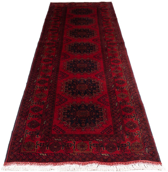 morgenland Orientteppich »Afghan - Kunduz - 295 x 82 cm - dunkelrot«, recht günstig online kaufen