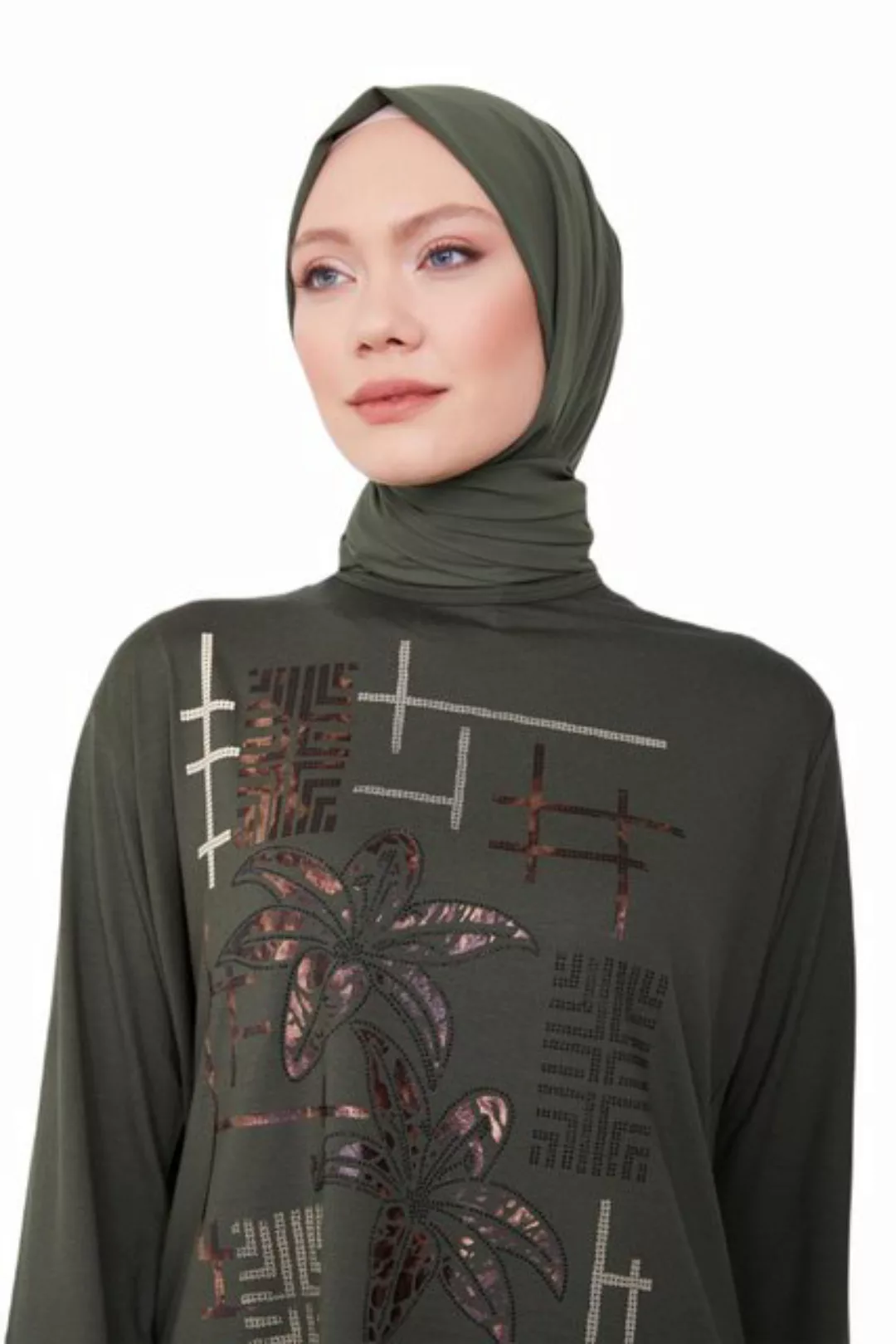 ARMİNE Longshirt Armine Top Damen, Premium Gekämmte Baumwolle, Schmucklos L günstig online kaufen