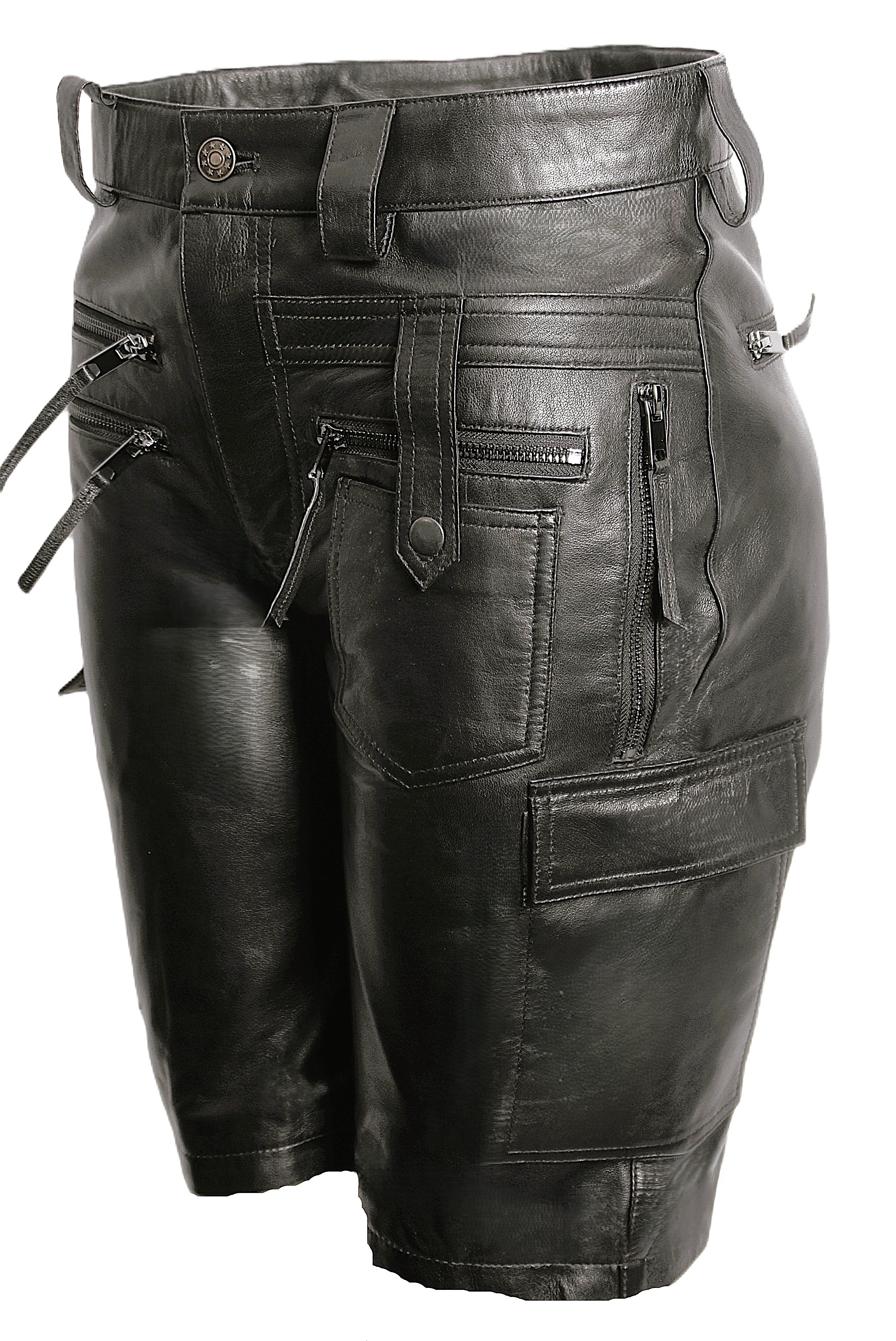 Be Noble Lederhose Casanova Schwarze Ledershorts günstig online kaufen