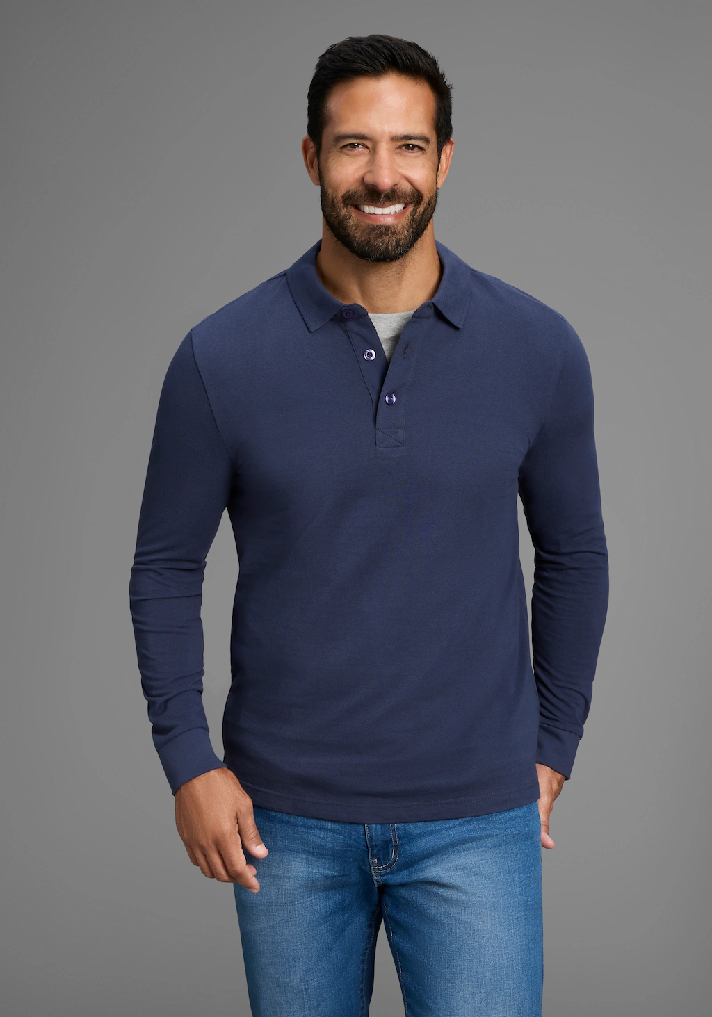 Man's World Poloshirt in Pique´ Qualität günstig online kaufen