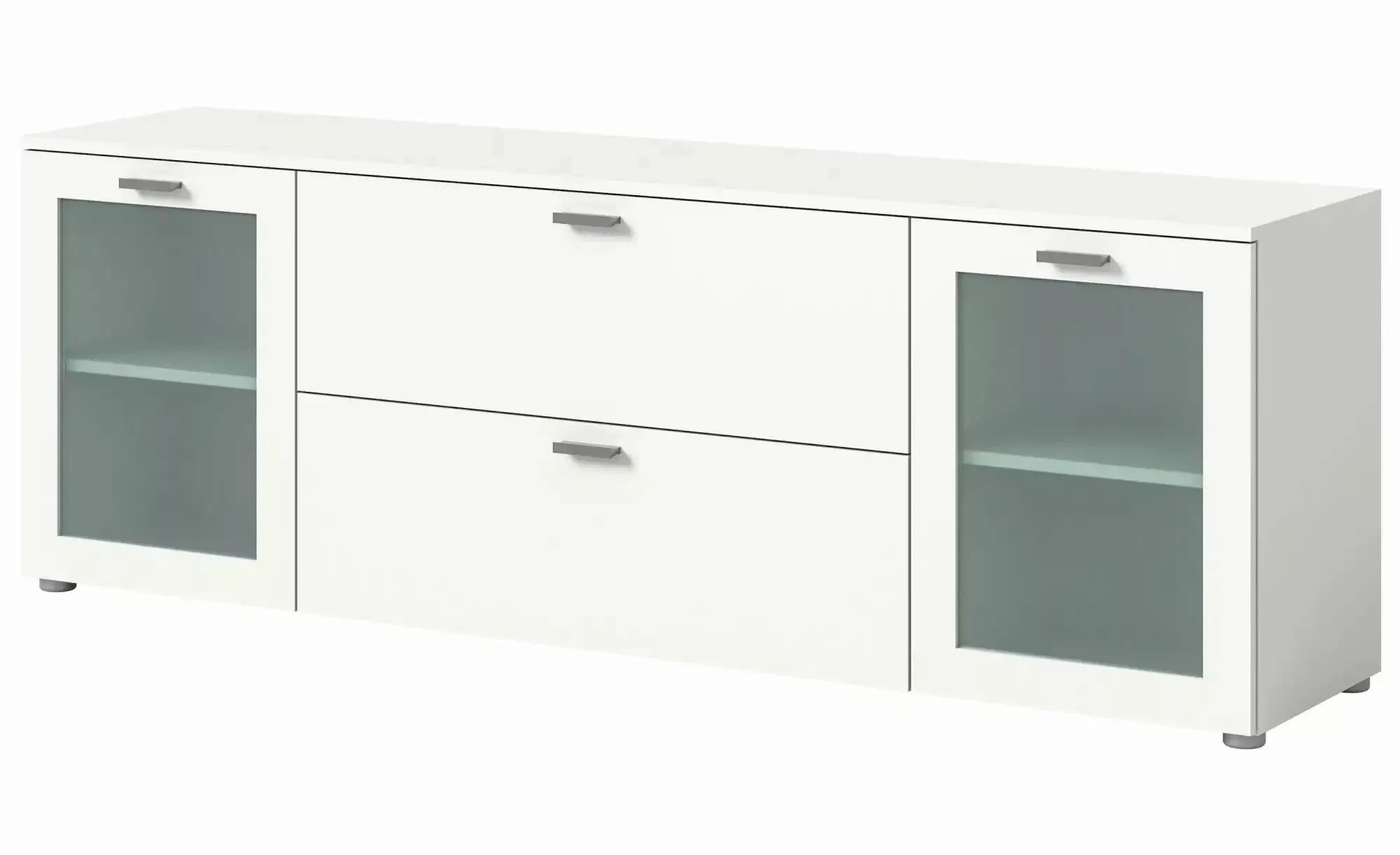 Lowboard ¦ weiß ¦ Maße (cm): B: 180 H: 62 Kommoden & Sideboards > Lowboards günstig online kaufen