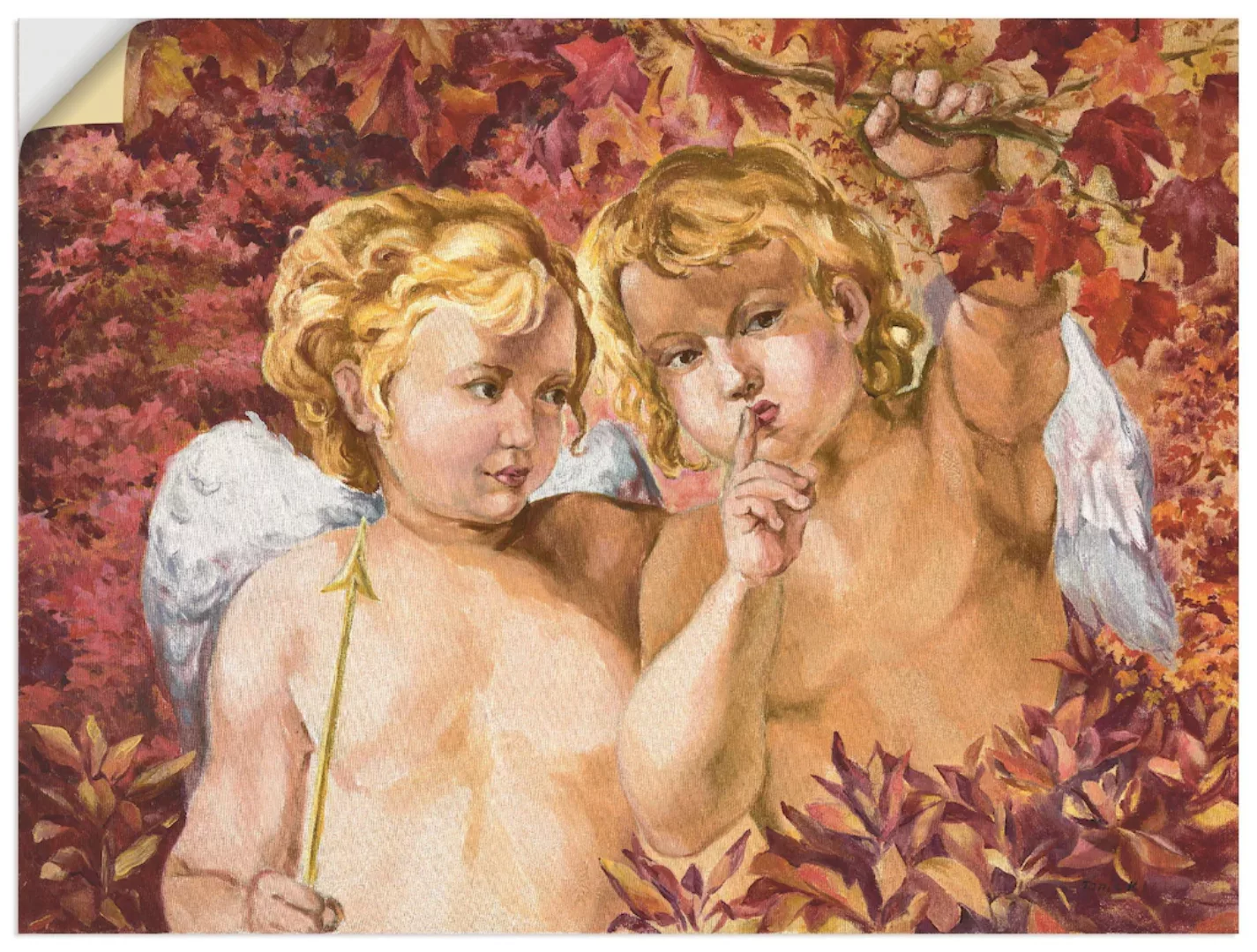 Artland Wandbild "Engel im Wald", Religion, (1 St.), als Poster, Wandaufkle günstig online kaufen