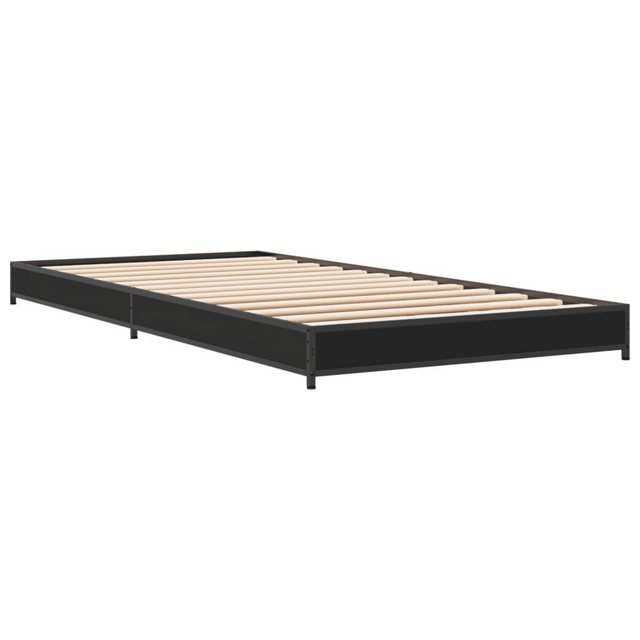 vidaXL Bett Bettgestell Schwarz 90x190 cm Holzwerkstoff und Metall günstig online kaufen