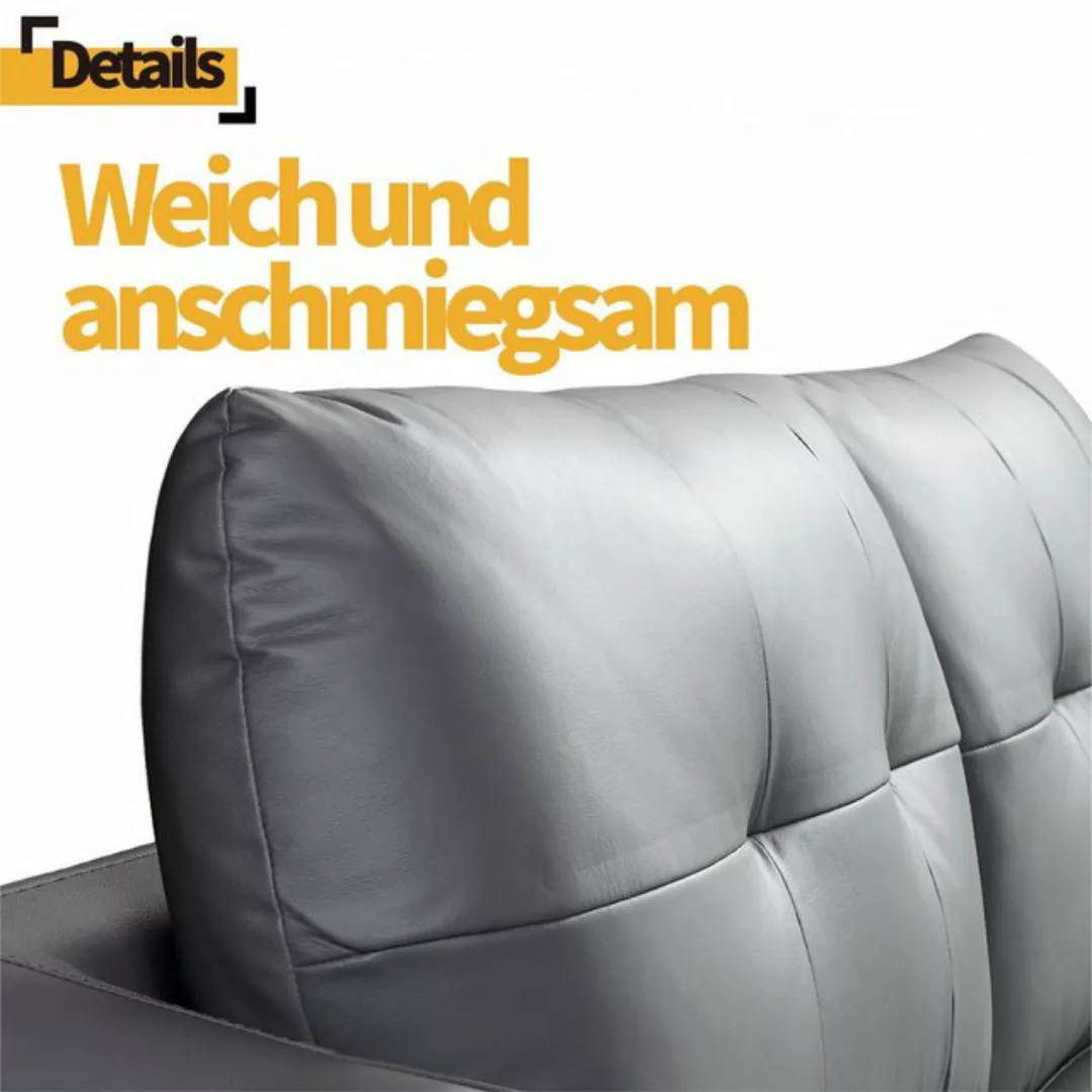 V6 Sofa Ledersofas S119, edel & elegant Design, Bestes Preis-Leistungsverhä günstig online kaufen