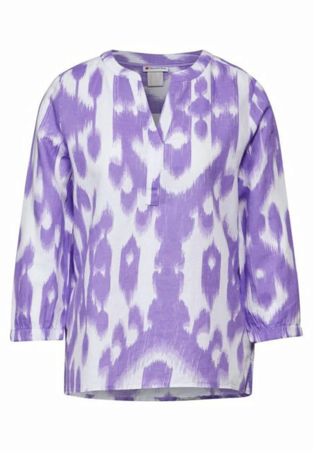 STREET ONE Blusenshirt LS_Printed splitneck blouse w günstig online kaufen