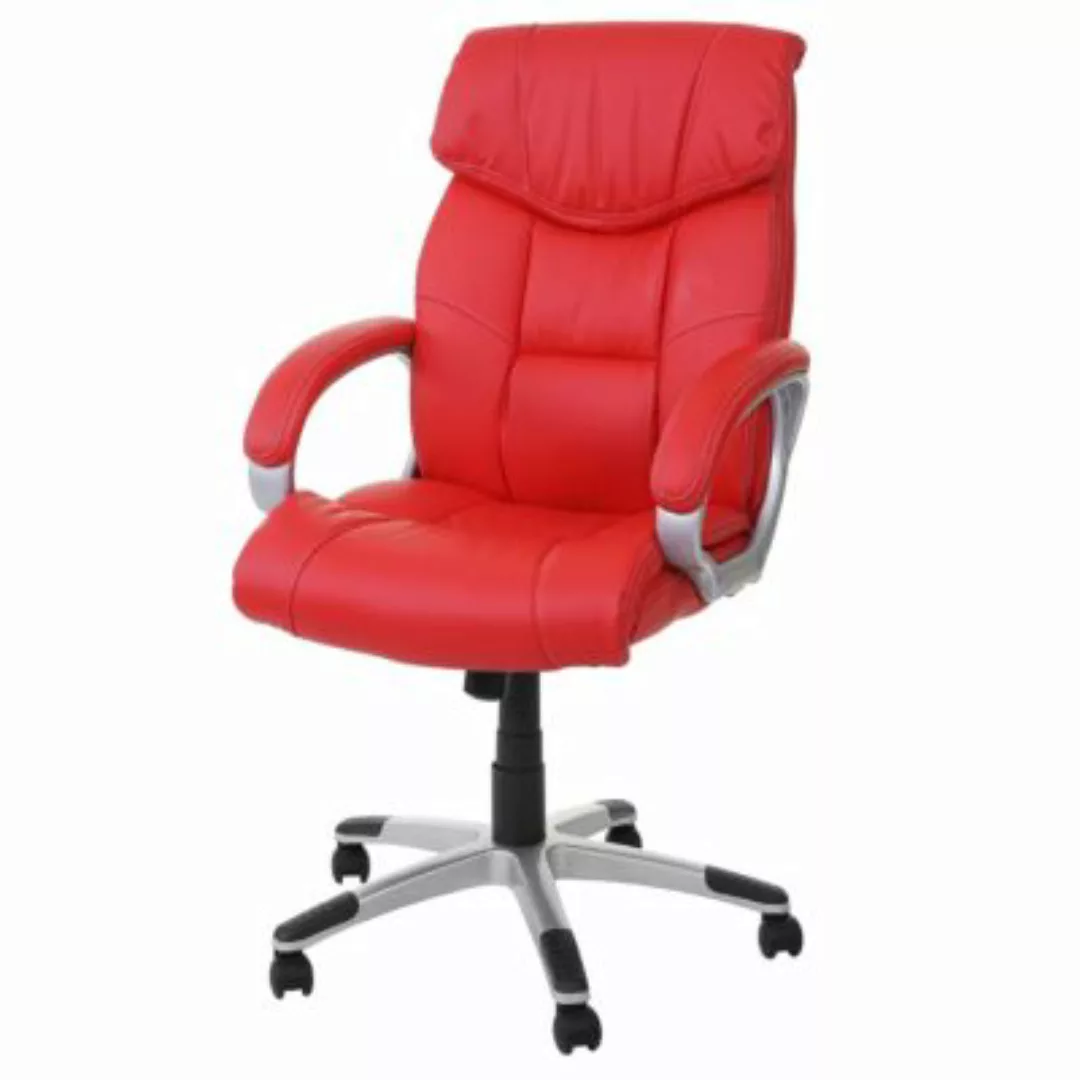 HWC Mendler Bürostuhl rot günstig online kaufen