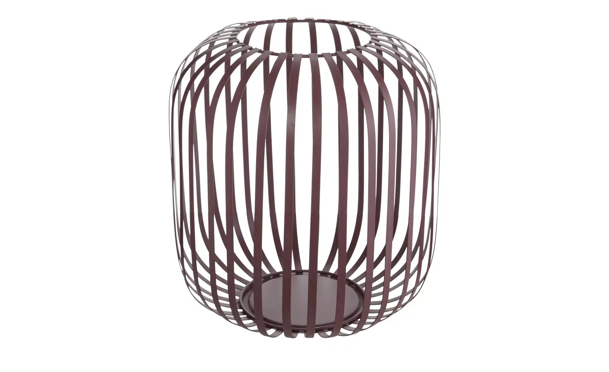 HOME STORY Windlicht   ¦ lila/violett ¦ Metall ¦ Maße (cm): H: 26  Ø: 23.5 günstig online kaufen