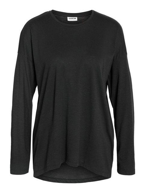 Noisy may Longpullover Lockeres Langarm Basic Shirt NMMATHILDE 5439 in Schw günstig online kaufen