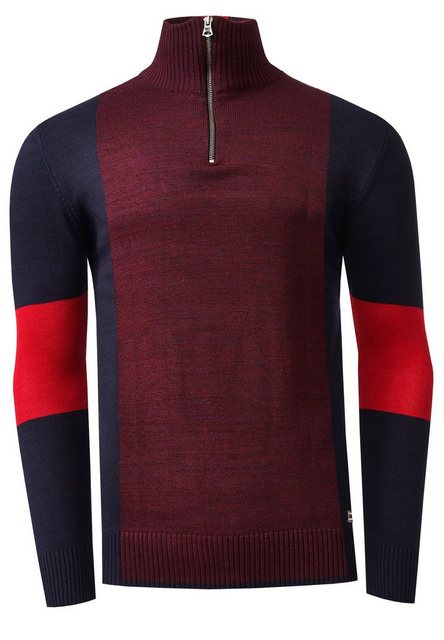 Rusty Neal Strickpullover, mit bequemen Half-Zip günstig online kaufen