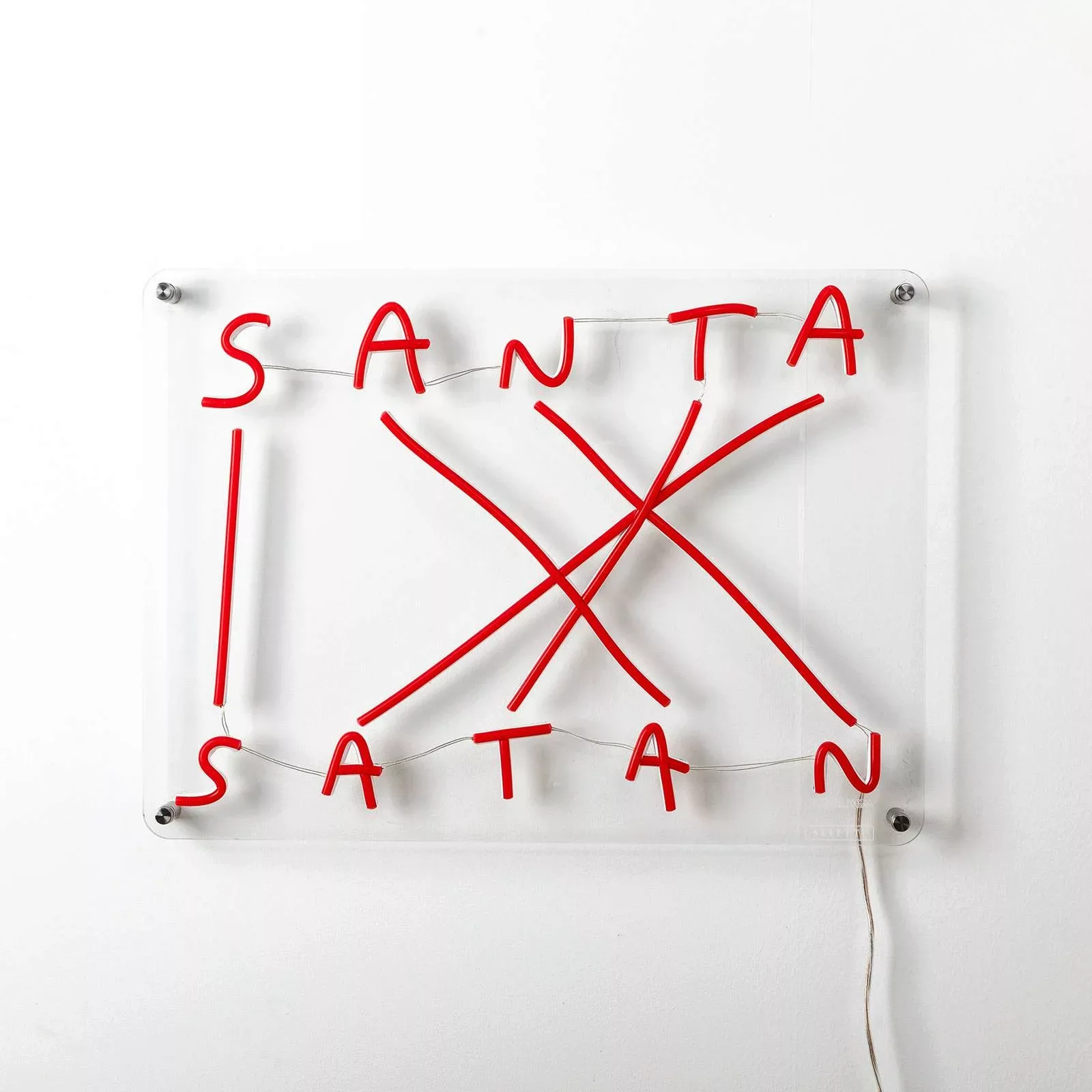 SELETTI Santa-Satan LED-Deko-Wandleuchte, rot günstig online kaufen