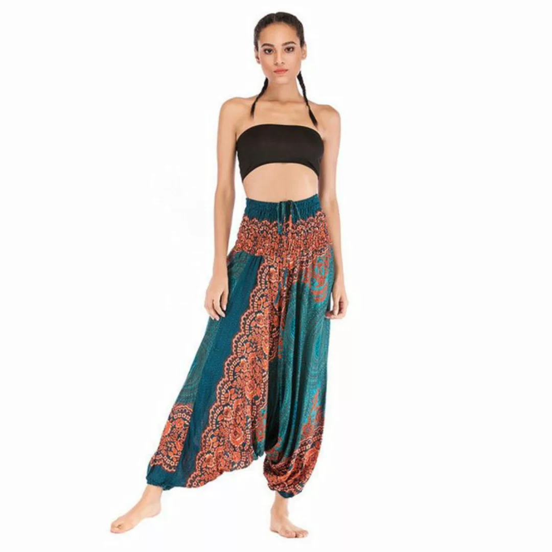 AUKUU Loungepants Freizeit-Yogahose, Bohemian-Hose günstig online kaufen