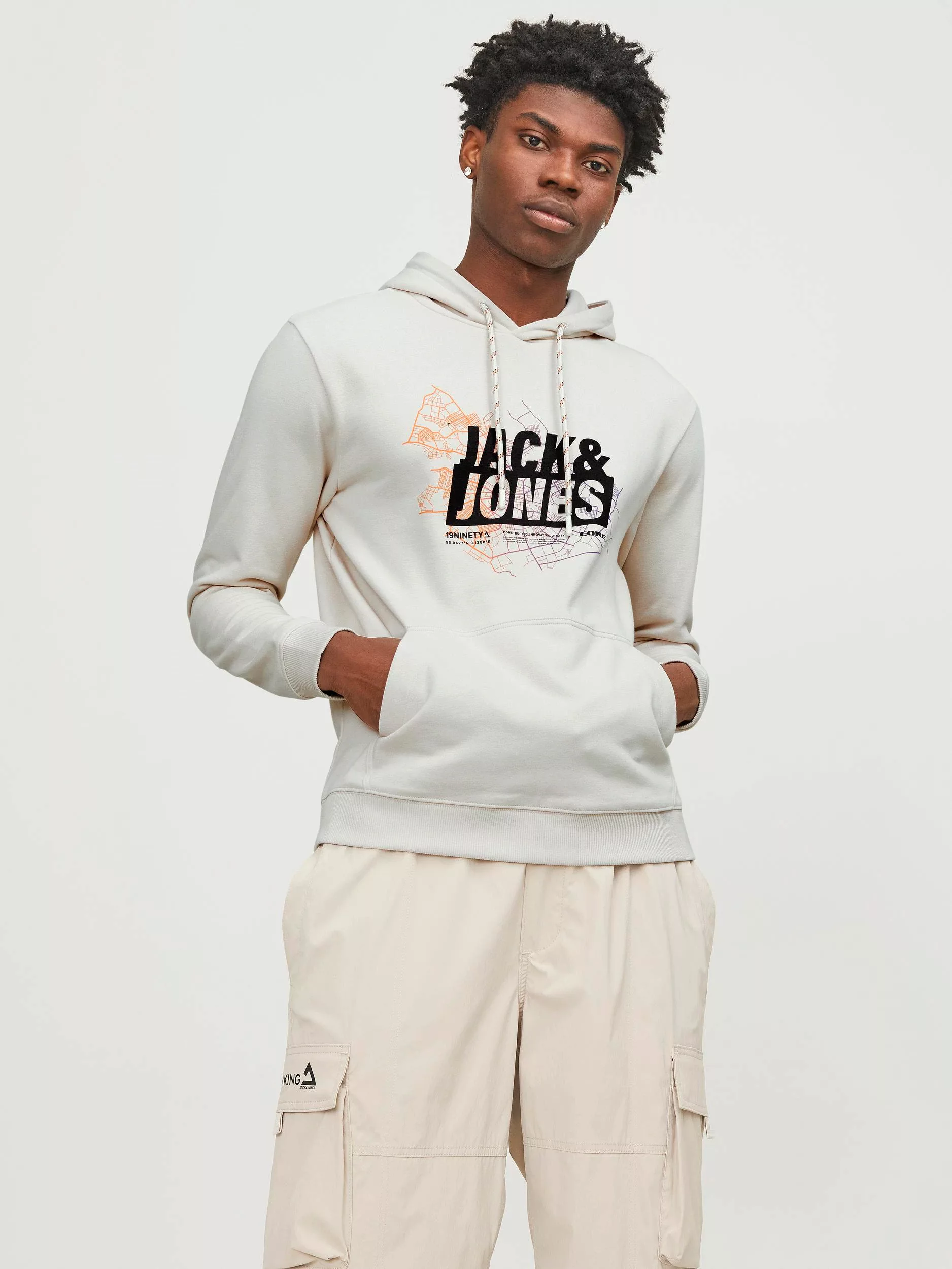 Jack & Jones Kapuzensweatshirt "JCOMAP LOGO SWEAT HOOD SN" günstig online kaufen