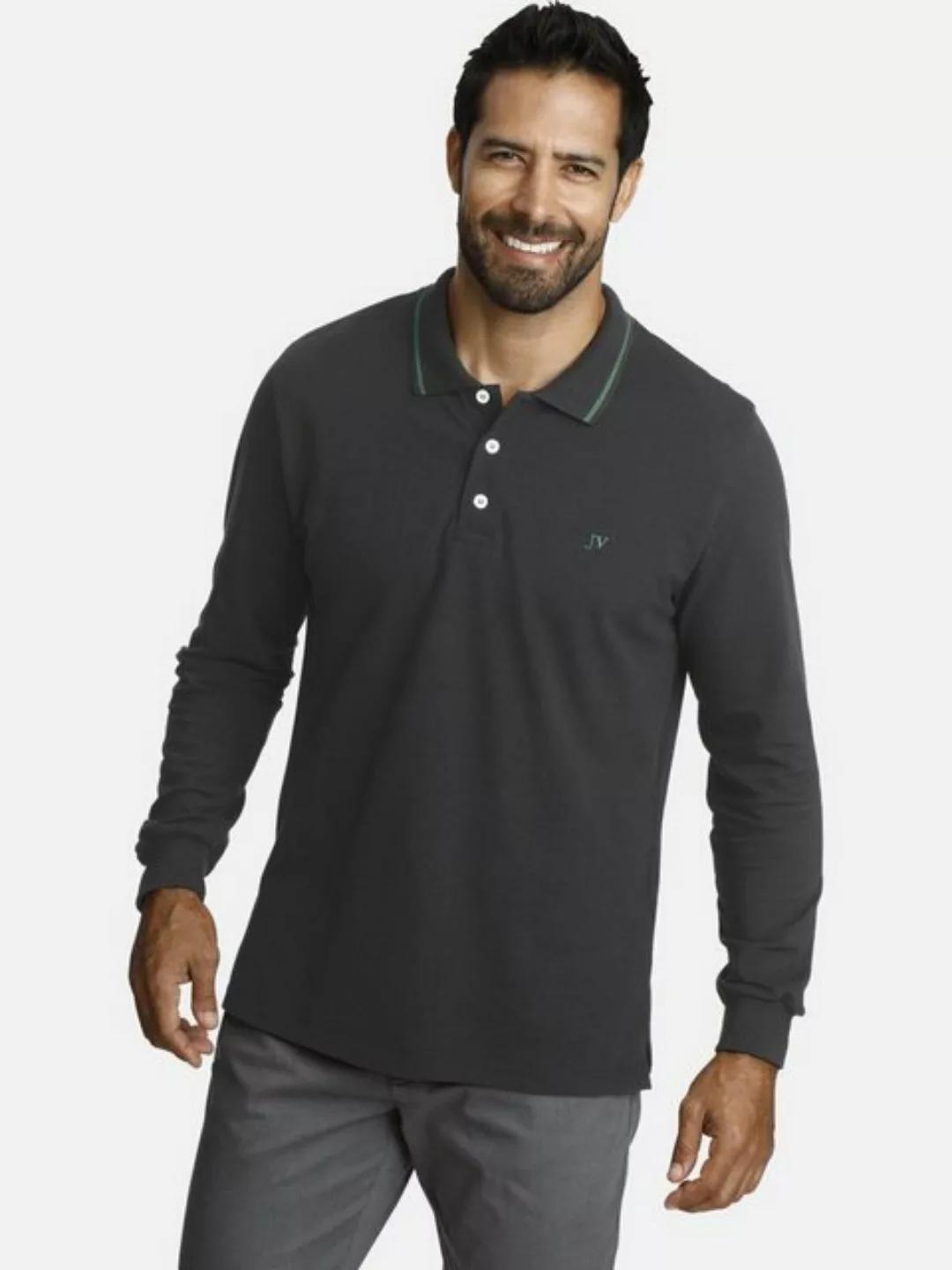 Jan Vanderstorm Langarm-Poloshirt "Langarm-Poloshirt ELLIS" günstig online kaufen