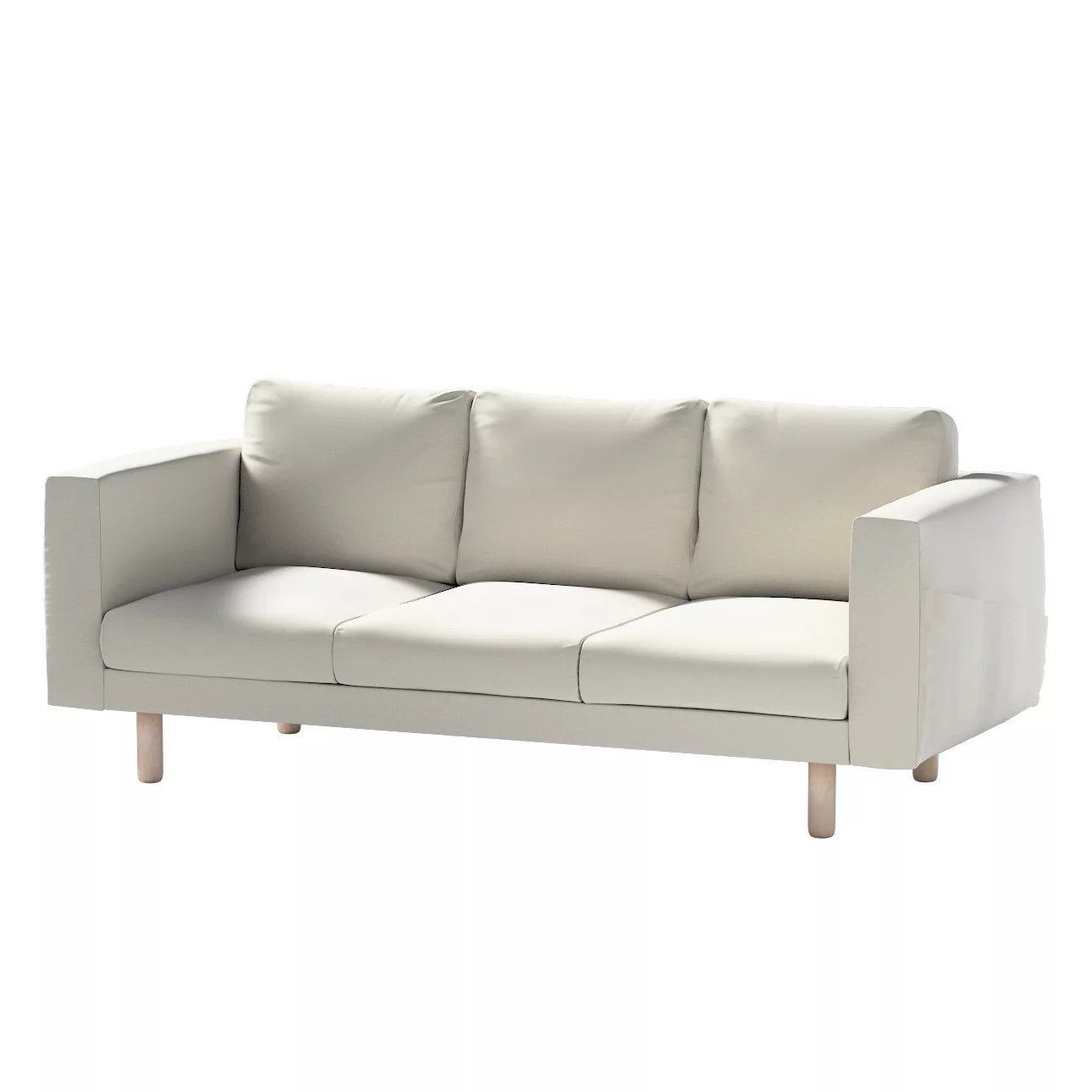 Bezug für Norsborg 3-Sitzer Sofa, grau, Norsborg 3-Sitzer Sofabezug, Ingrid günstig online kaufen