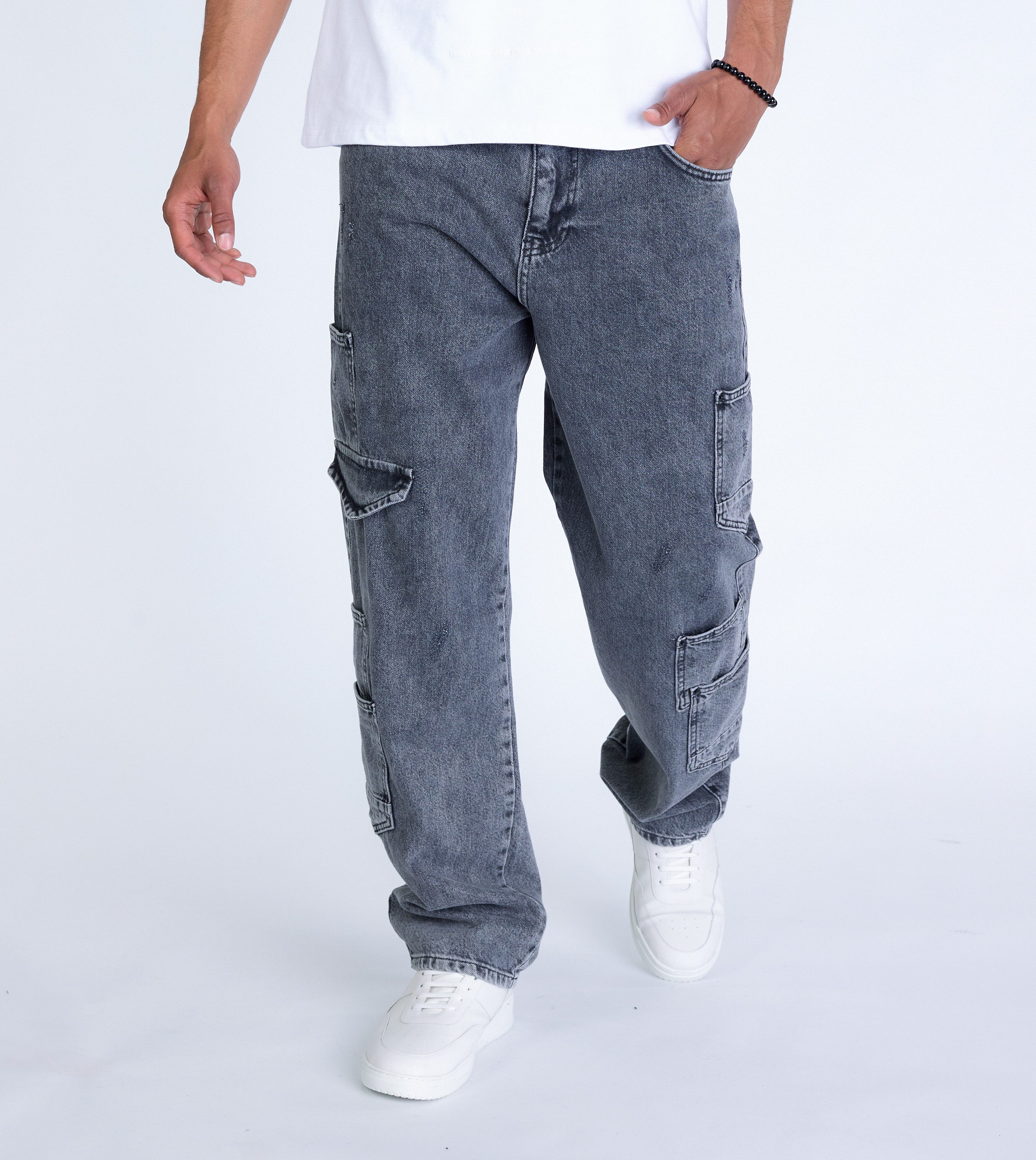 Denim House Loose-fit-Jeans Herren Baggy Cargo günstig online kaufen