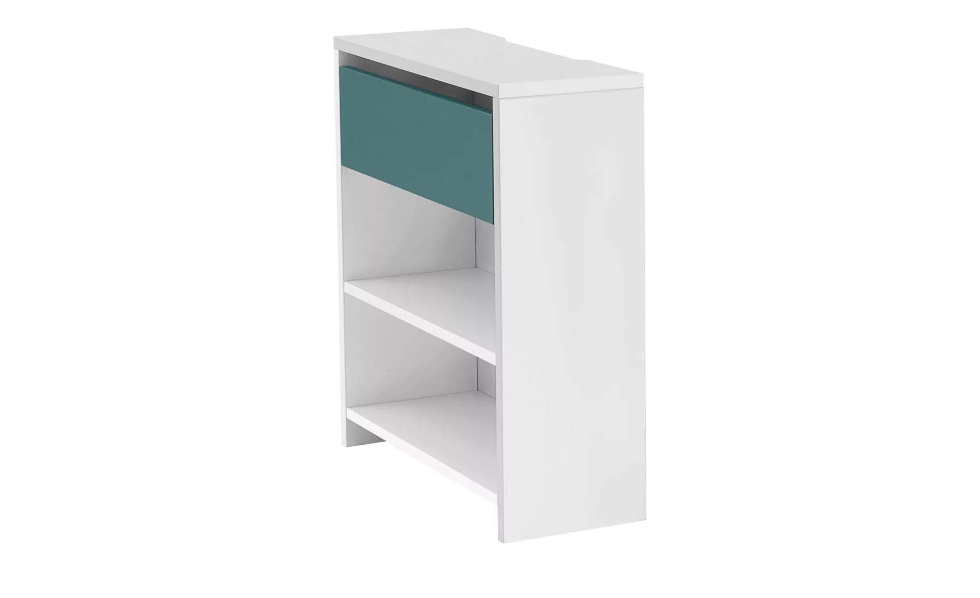 Schreibtisch-Anbauregal - weiß - 25 cm - 72 cm - 67 cm - Regale > Bücherreg günstig online kaufen
