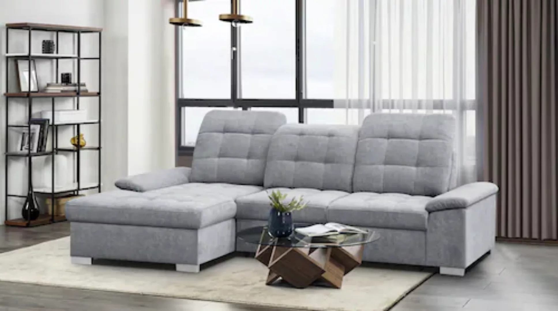 WERK2 Ecksofa Carmen, Sofa, Eckcouch mit Schlaffunktion, Bettkasten und Sit günstig online kaufen