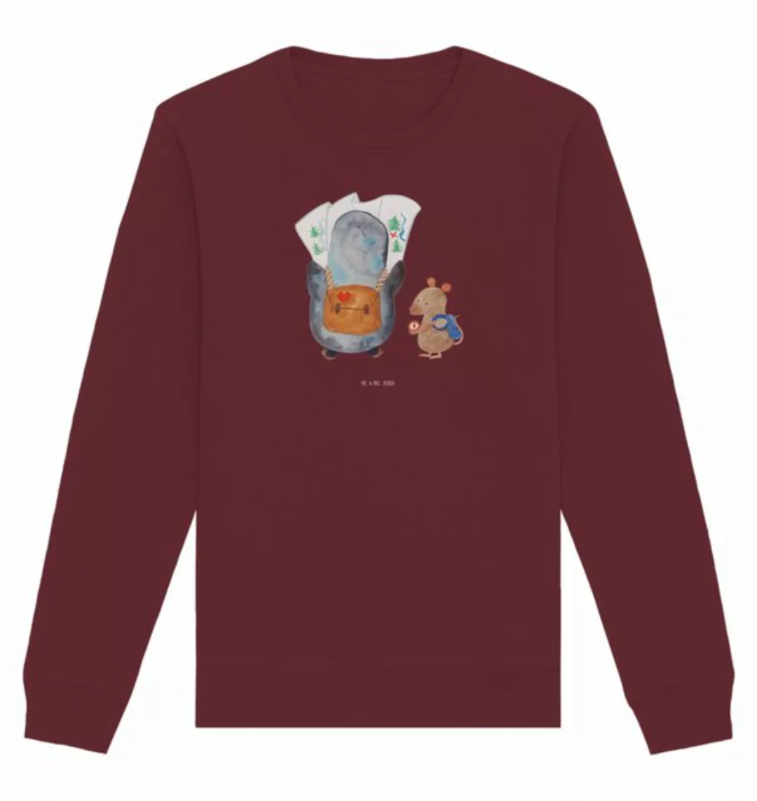 Mr. & Mrs. Panda Longpullover Größe XS Pinguin & Maus Wanderer - Burgundy - günstig online kaufen