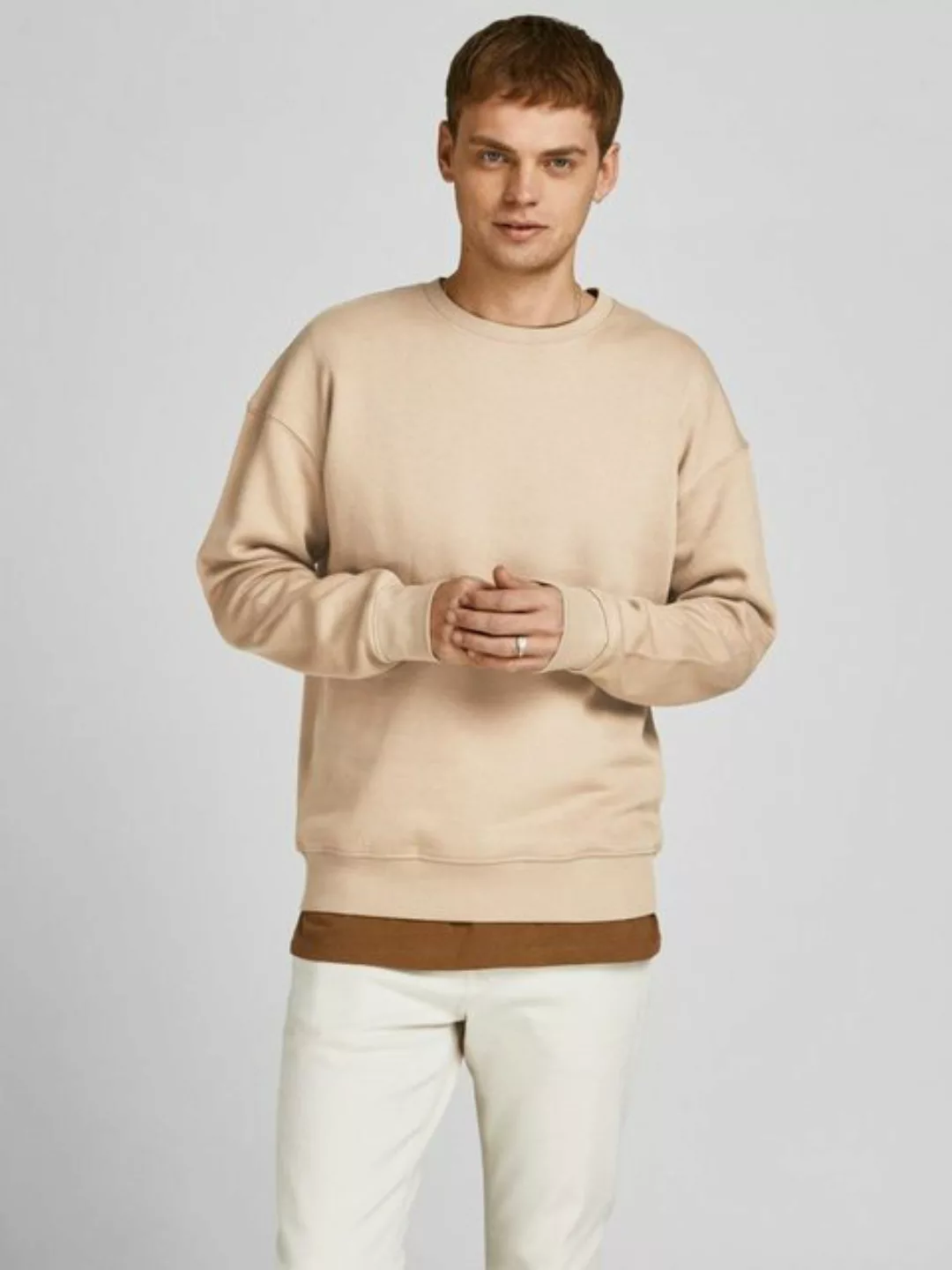 Jack & Jones Herren Sweatshirt JJESTAR BASIC - Relaxed Fit günstig online kaufen