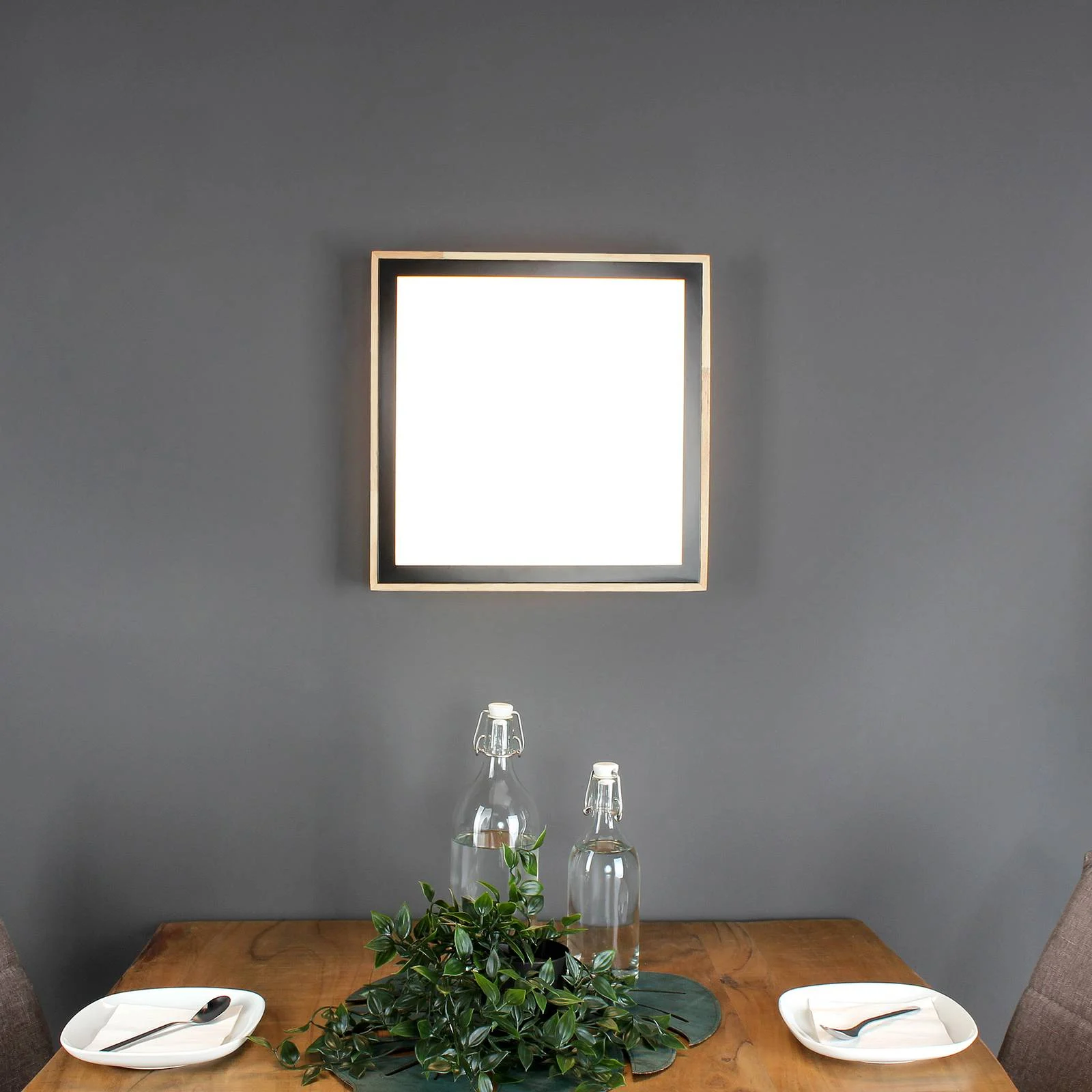 LED-Deckenleuchte Solstar eckig 39 x 39 cm günstig online kaufen