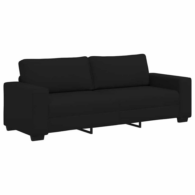 vidaXL Sofa 3-Sitzer-Sofa Schwarz 180 cm Stoff günstig online kaufen