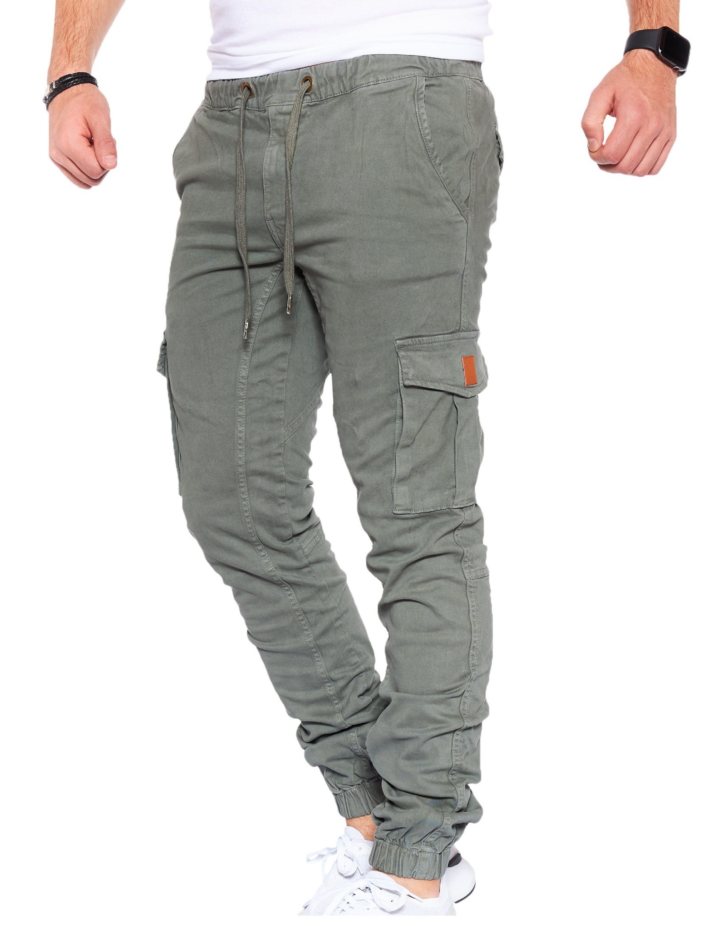 Styleko Chinohose Slim fit Cargohose Herren günstig online kaufen