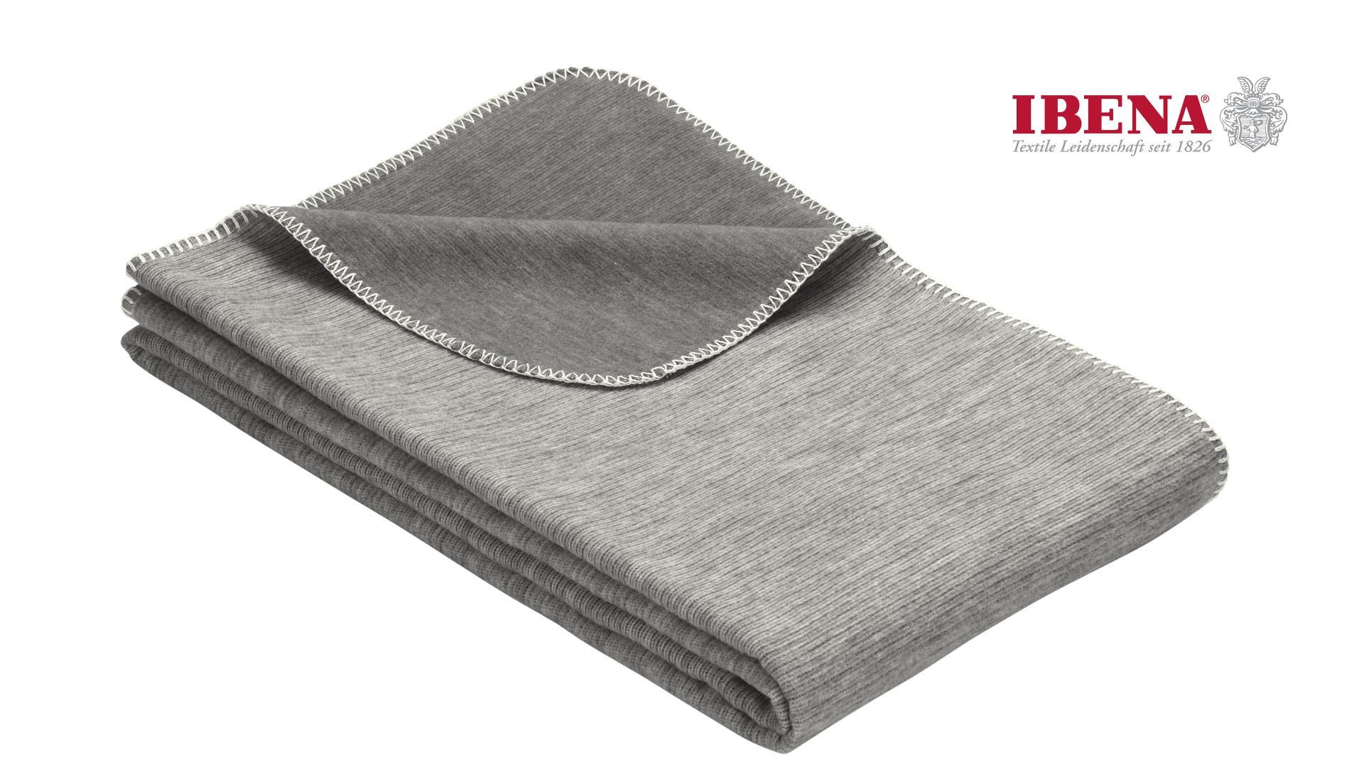 IBENA Wohndecke »Wohndecke Lausanne«, in schlichtem Melange-Look günstig online kaufen