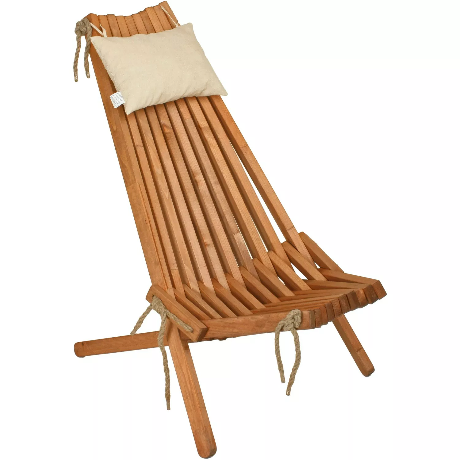 Garden Pleasure Relaxsessel Falun Kiefer 69 cm x 108 cm x 93 cm Natur FSC® günstig online kaufen