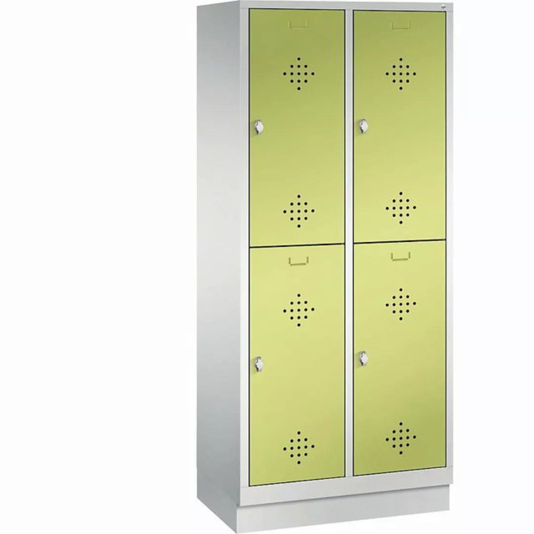 C+P Garderobenschrank Breite: 810 mm x Tiefe: 500 mm x Höhe: 1800 mm lichtg günstig online kaufen