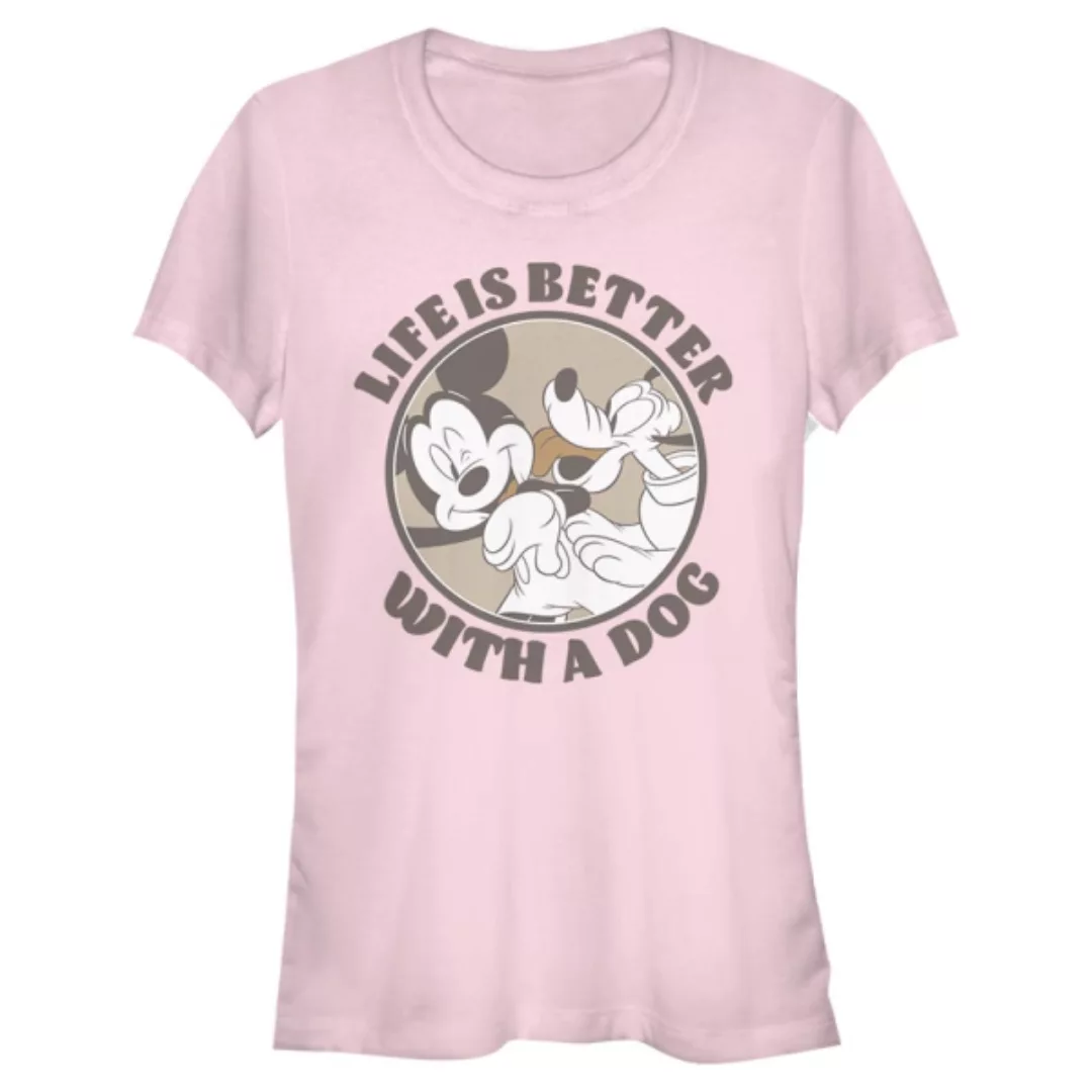 Disney Classics - Micky Maus - Micky & Pluto Dog Life - Frauen T-Shirt günstig online kaufen