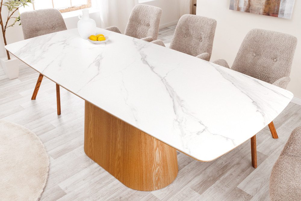 riess-ambiente Säulen-Esstisch UNIQUE 200cm weiß / günstig online kaufen