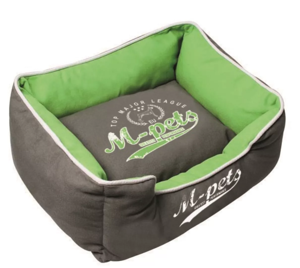 Hundekorb Dublin 55x45x23 Cm Baumwolle Grün/grau günstig online kaufen