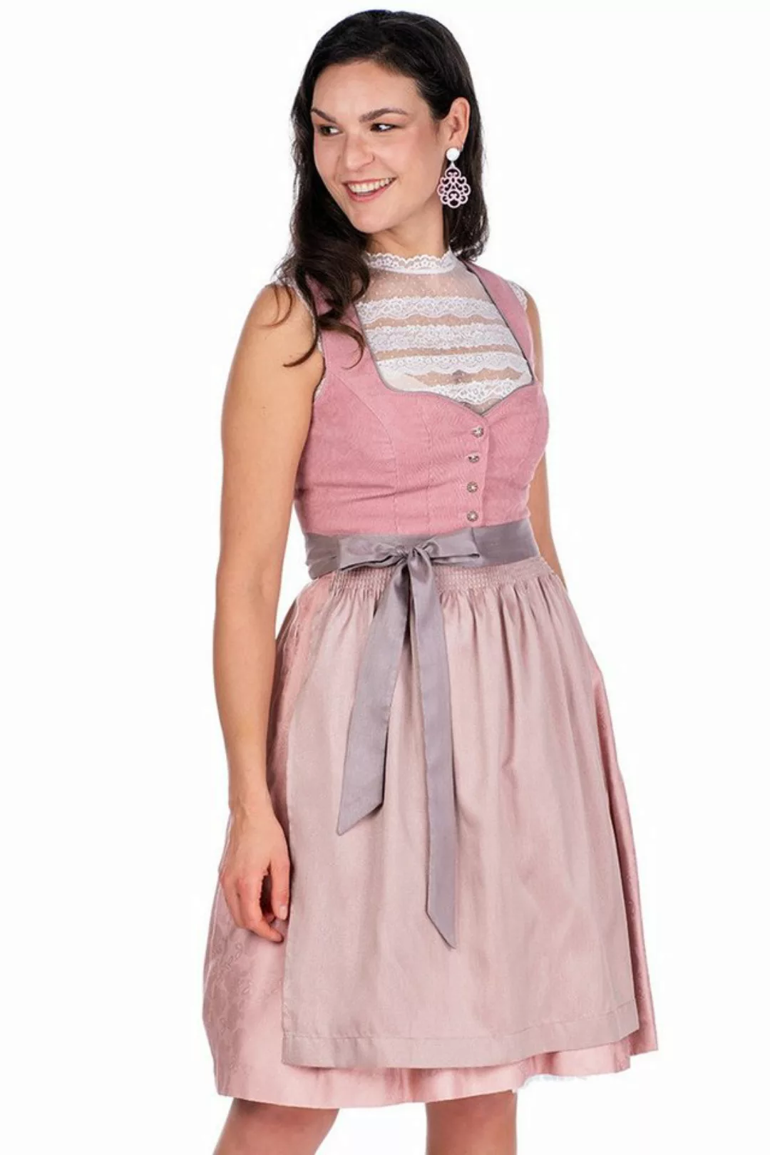 Spieth & Wensky Dirndl Cord Dirndl 2tlg. - DOSINE - rosa günstig online kaufen