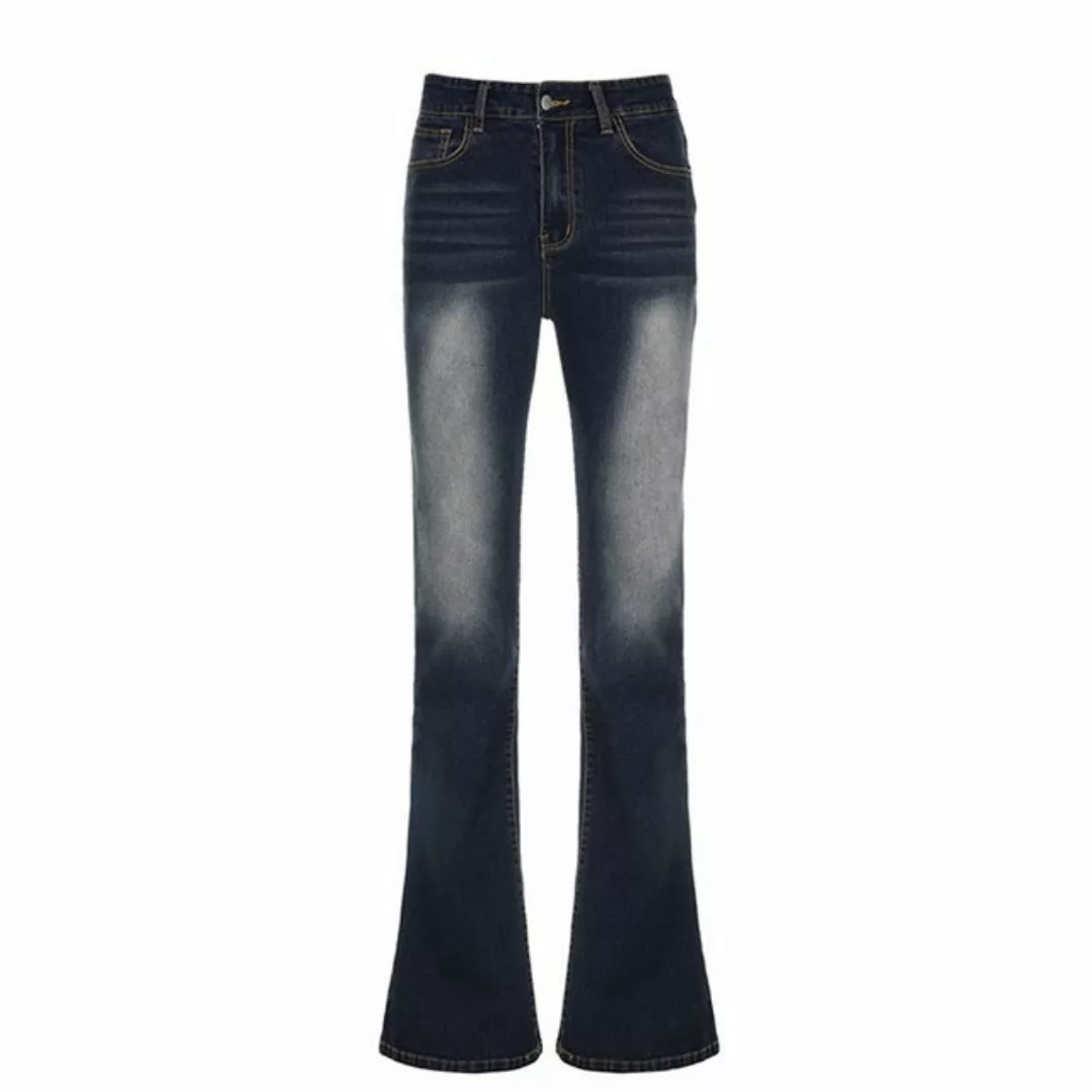 RUZU UG Slouchy Jeans Mini-Boot-Jeans, schlichte Denim-Hose mit schmaler Pa günstig online kaufen