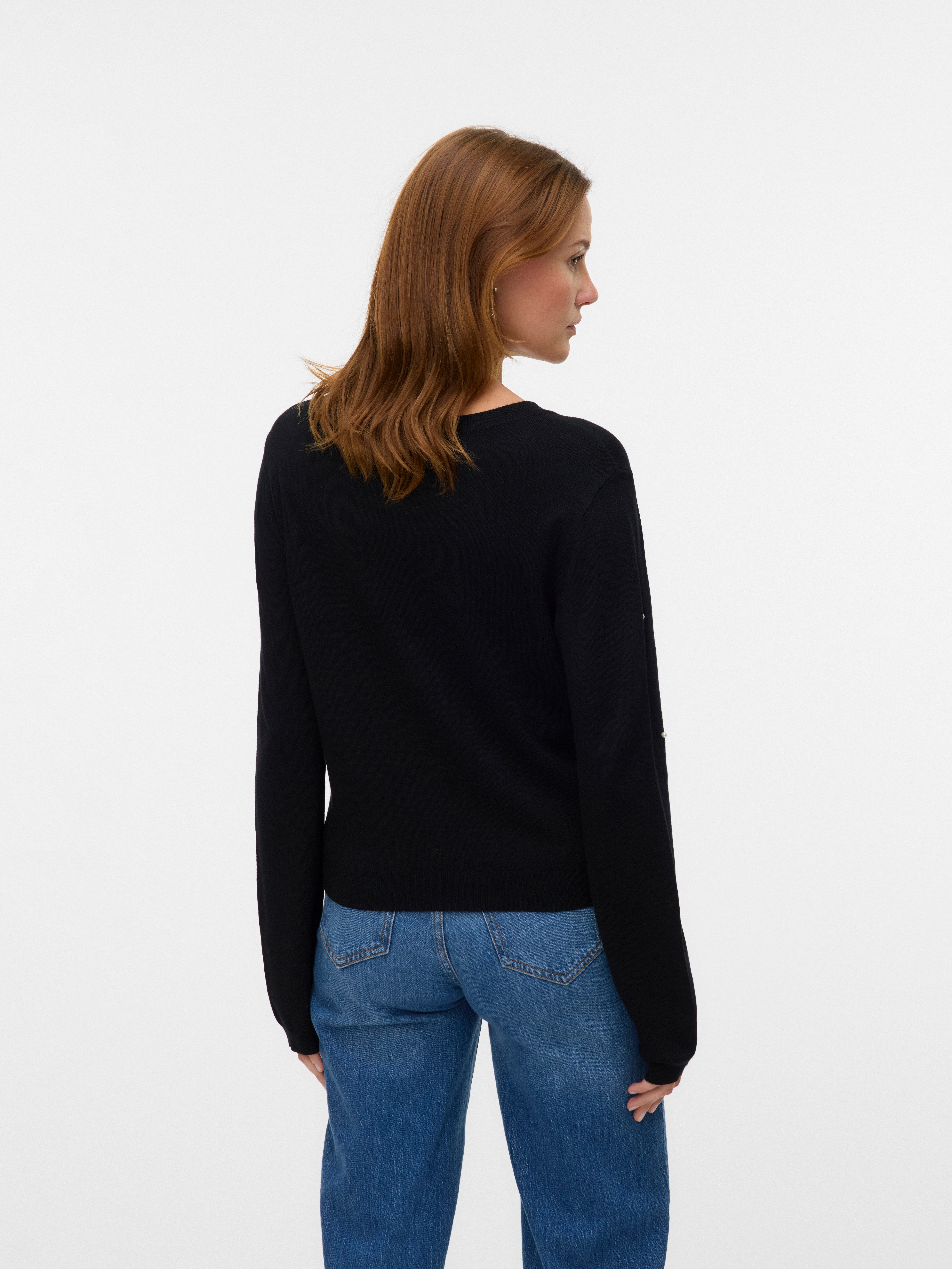 Vero Moda Rundhalspullover VMGLORY PEARL LS günstig online kaufen