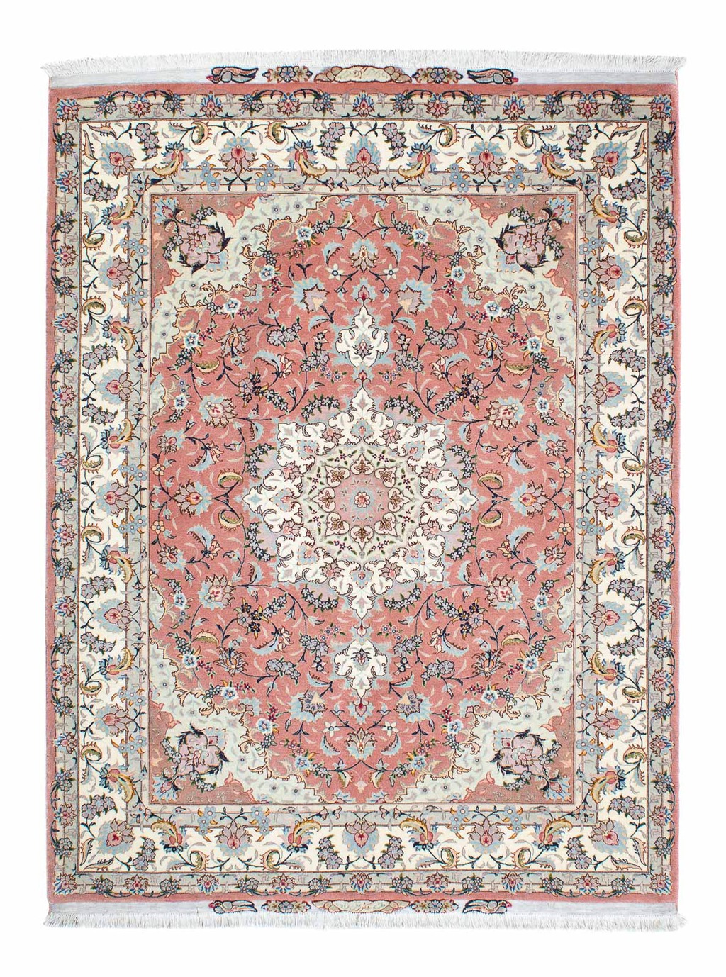 morgenland Orientteppich »Perser - Täbriz - Royal - 204 x 154 cm - rosa«, r günstig online kaufen