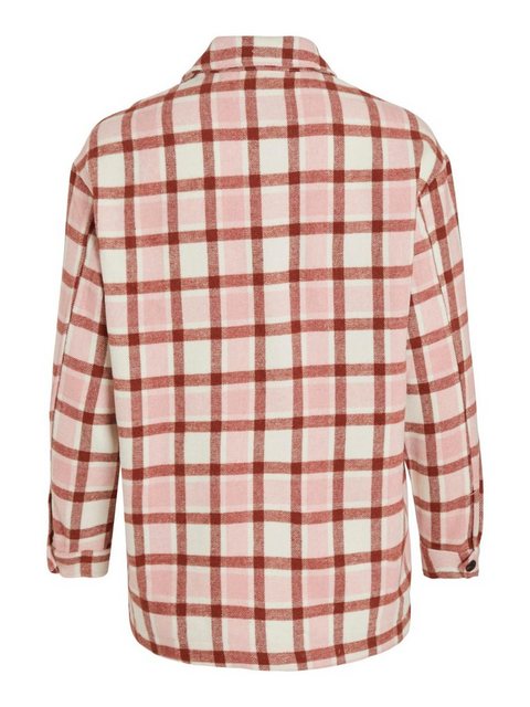 VILA Kariertes Hemd Jacke Damen Pink günstig online kaufen