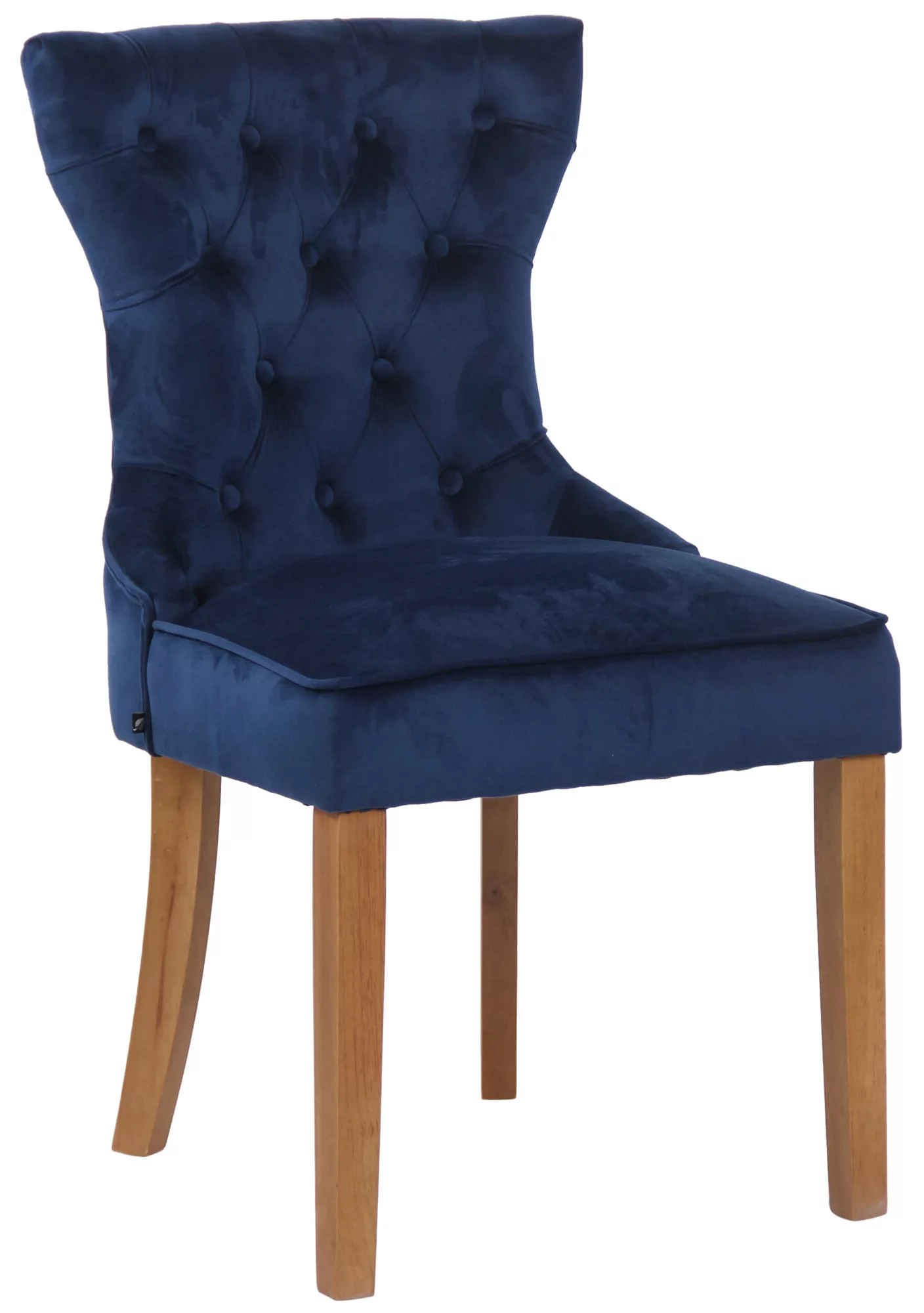 Stuhl Franca Samt antik-hell blau günstig online kaufen