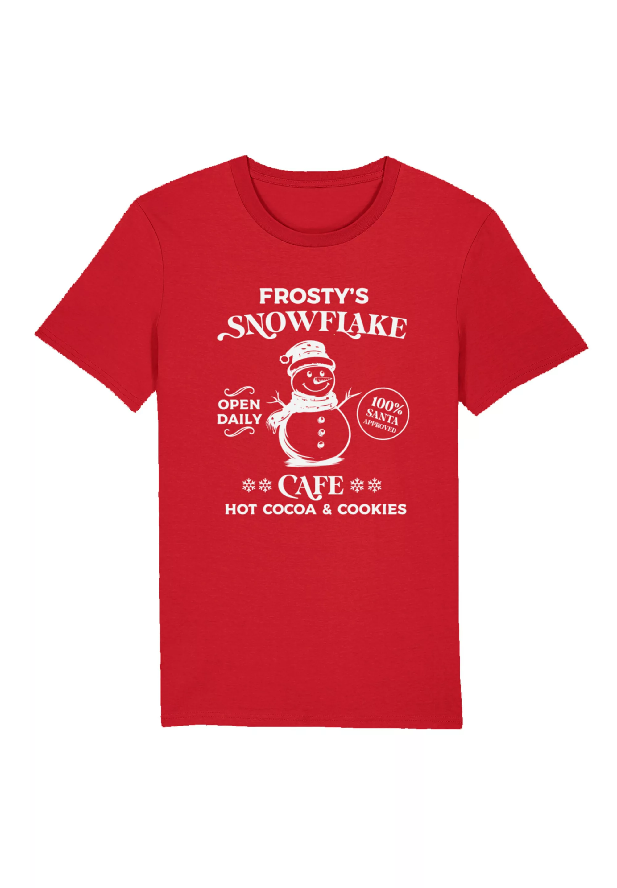 F4NT4STIC T-Shirt "Frostys Snowflake Cafe Retro Weihnachten", Premium Quali günstig online kaufen