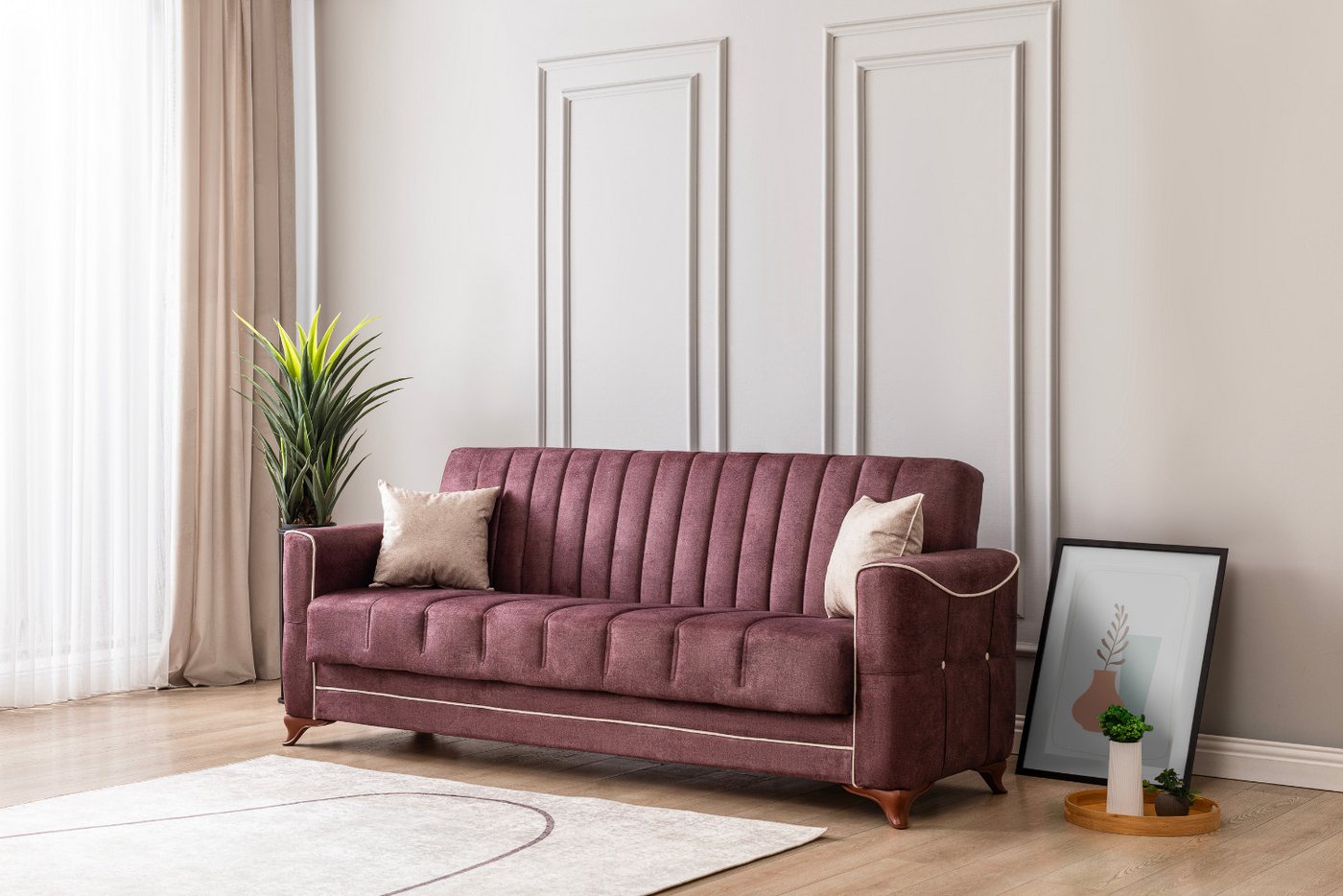 gowoll 3-Sitzer Sofa Bed mit Schlaffunktion und Stauraum Schlafsessel Gäste günstig online kaufen