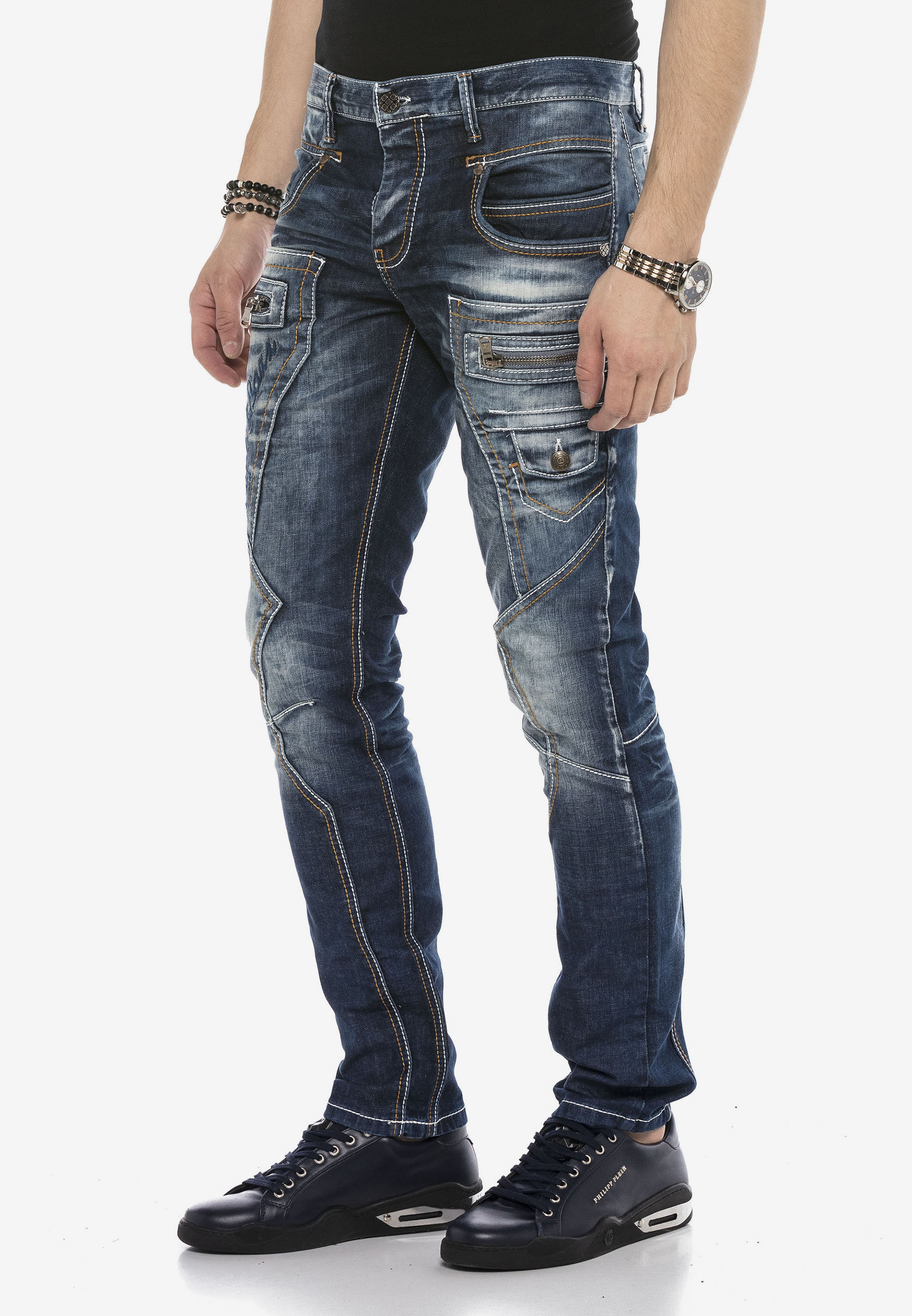 Cipo & Baxx Bequeme Jeans, mit Kontrastnähten günstig online kaufen