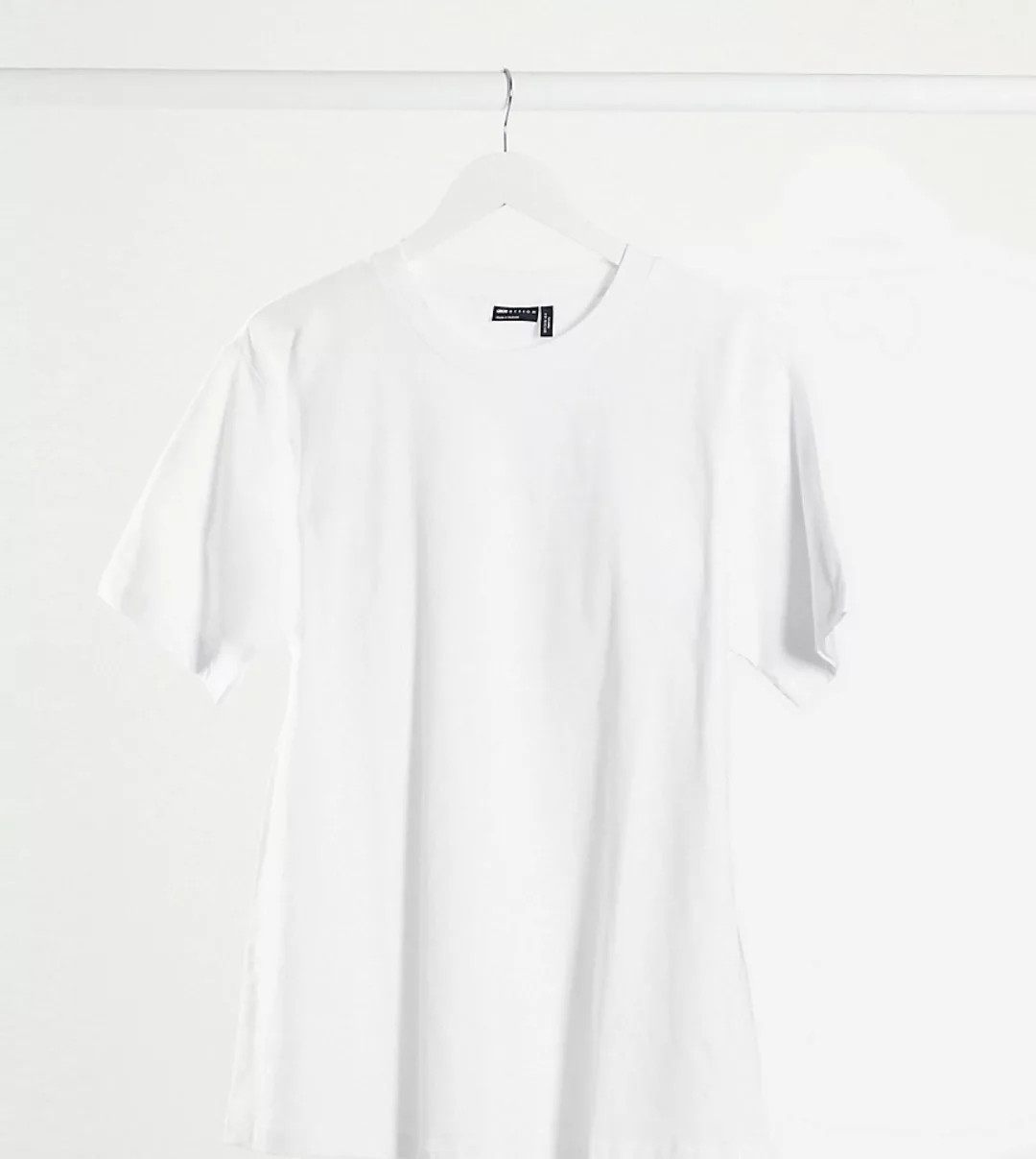 ASOS DESIGN Maternity – Ultimate – Weißes Oversize-T-Shirt günstig online kaufen